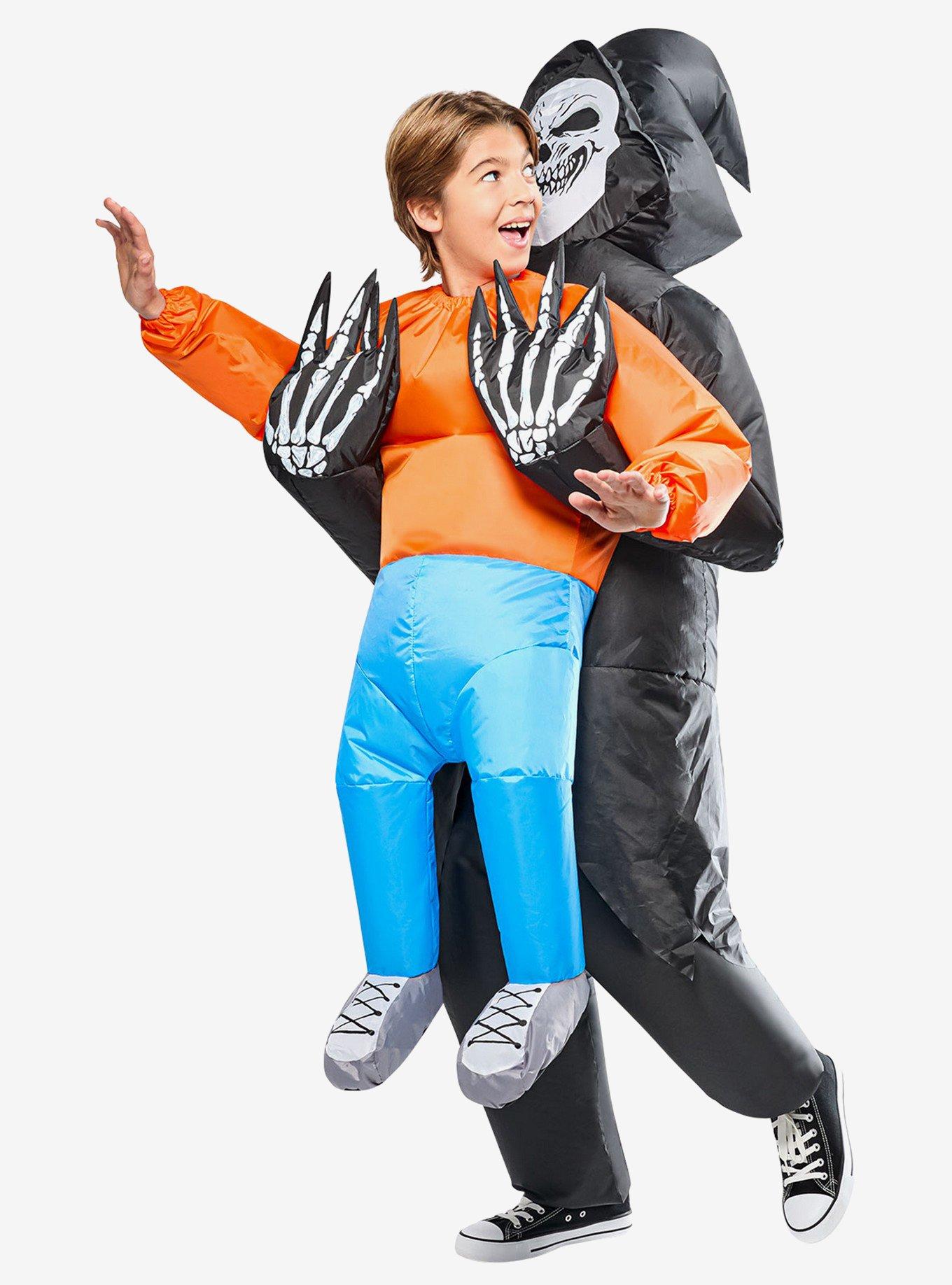 Grim Reaper Abduction Inflatable Youth Costume, , hi-res