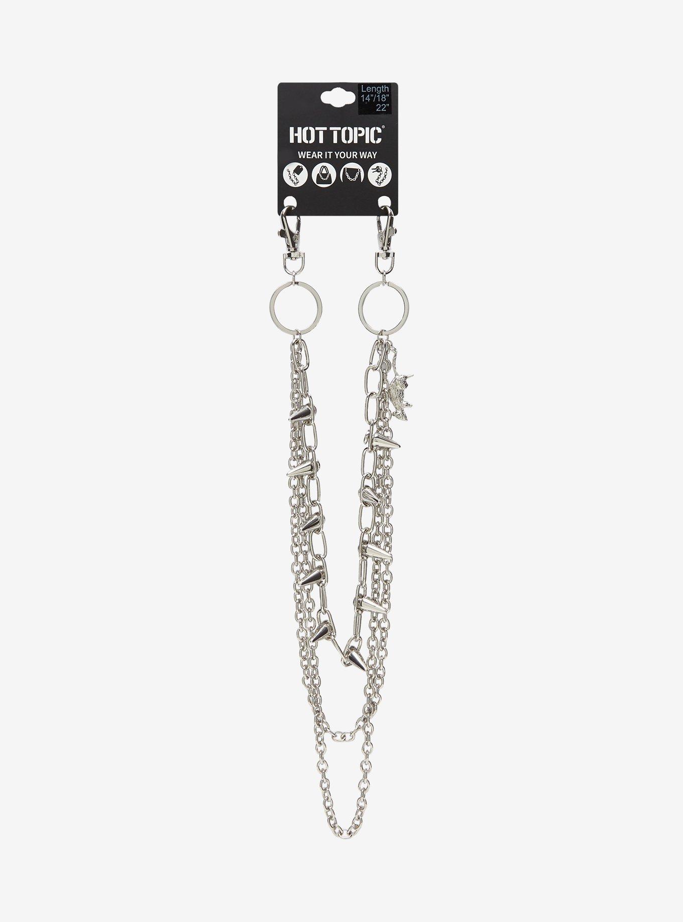 Rat Spikes 14 Inch, 18 Inch & 22 Inch Wallet Chain, , hi-res