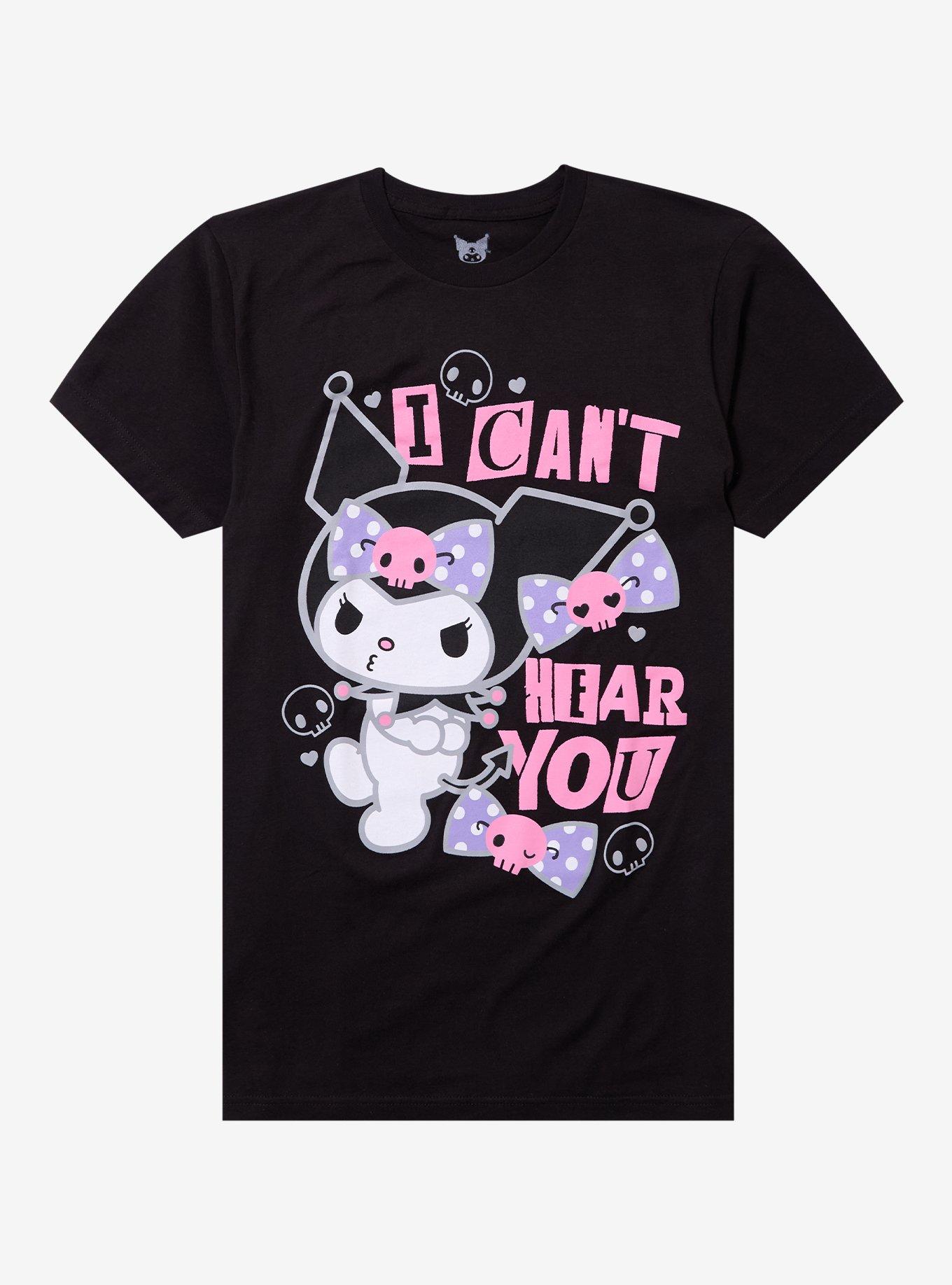 Kuromi Can't Hear You T-Shirt, , hi-res