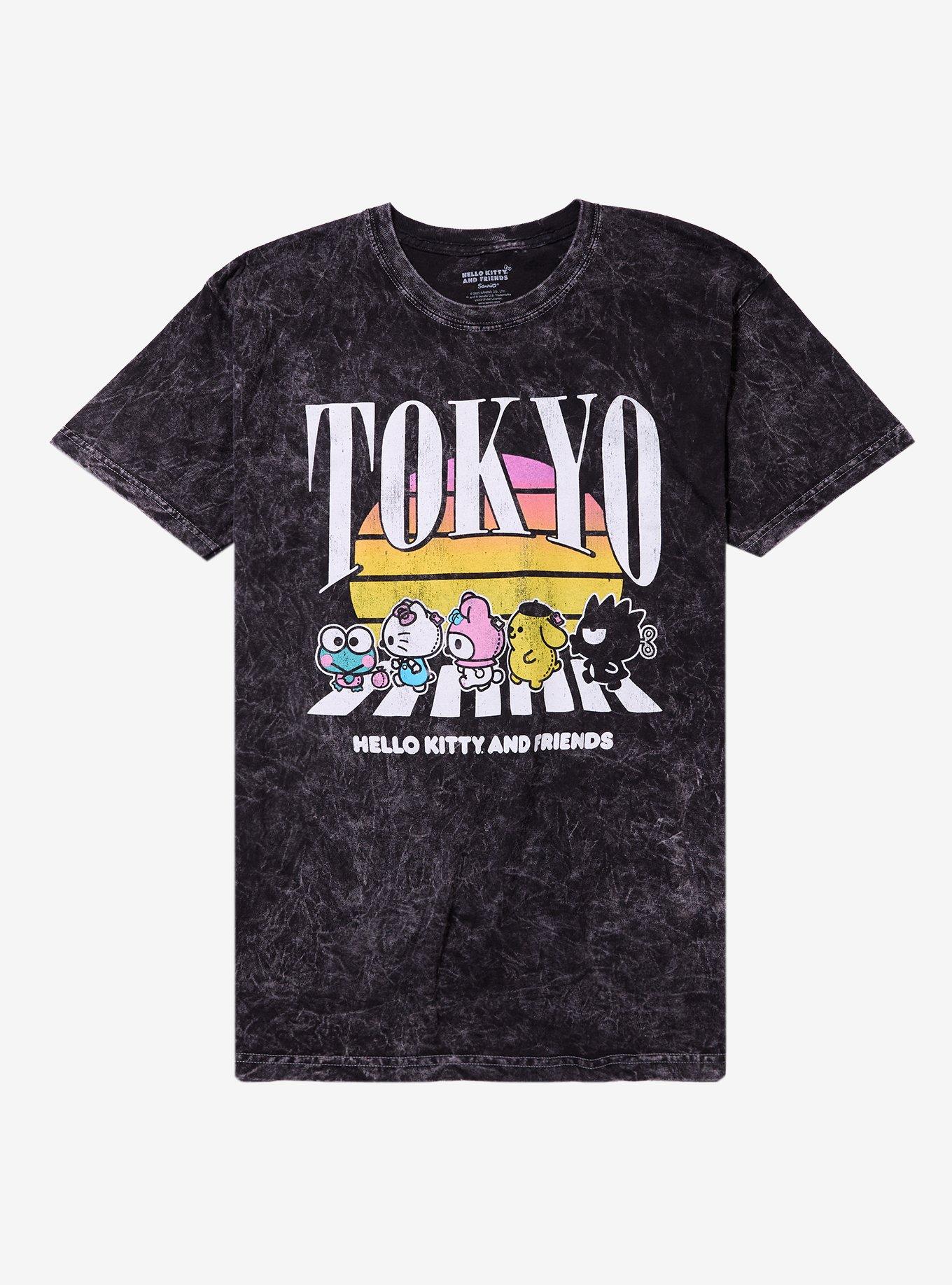 Hello Kitty And Friends Tokyo Street Dark Wash T-Shirt, , hi-res