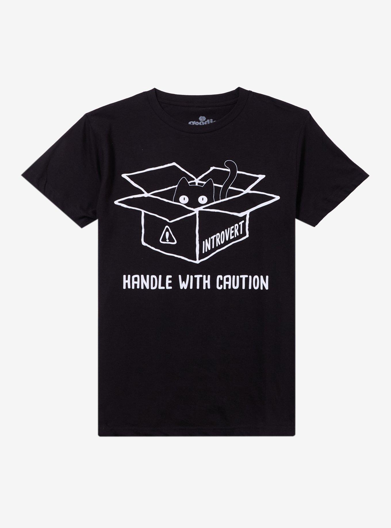 Introvert Cat Box T-Shirt By Goodie Two Sleeves, , hi-res