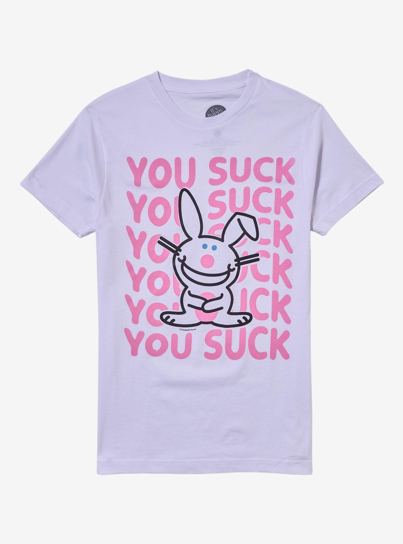 It's Happy Bunny You Suck T-Shirt, , hi-res