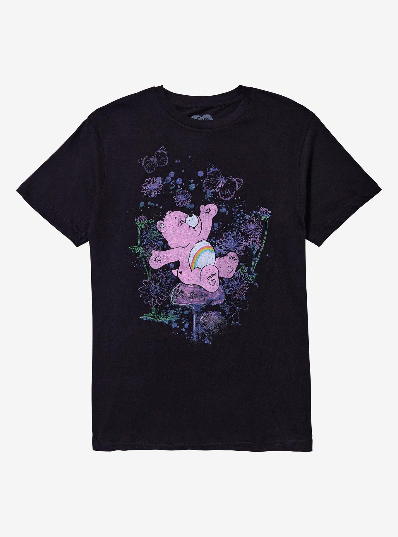 Care Bears Cheer Bear Vintage Floral T-Shirt, , hi-res