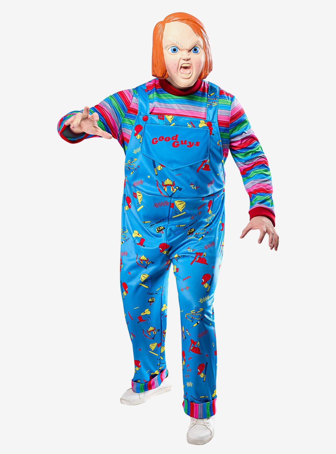 Child's Play 2 Chucky Plus Size Costume with Mask, , hi-res