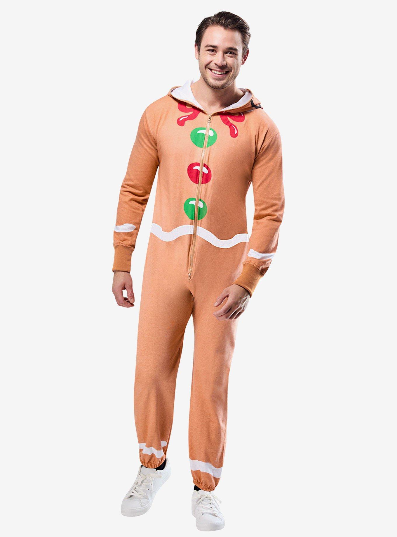 Gingerbread Man Hooded Zipsters Costume, , hi-res