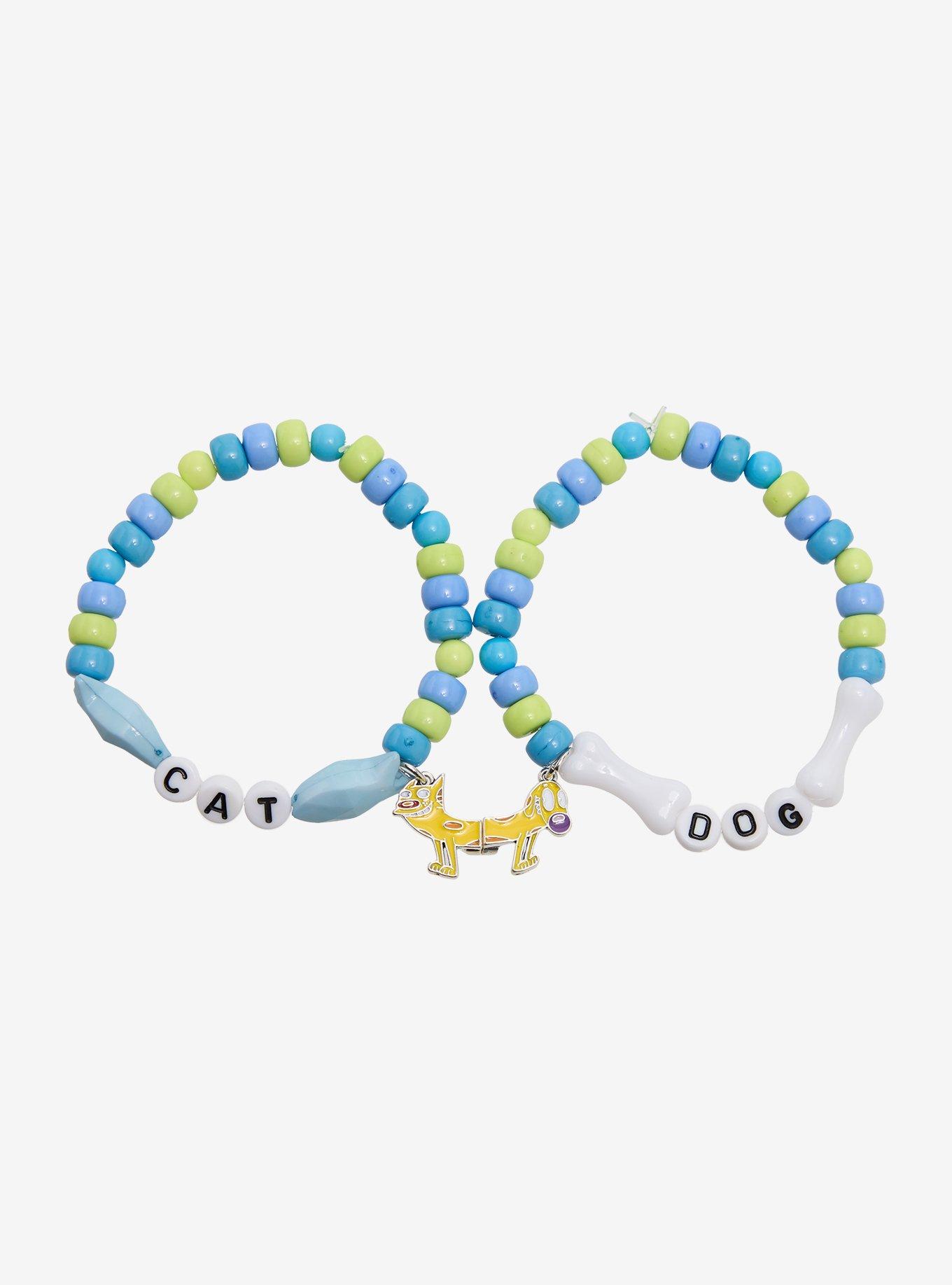 CatDog Magnetic Best Friend Bead Bracelet Set, , hi-res