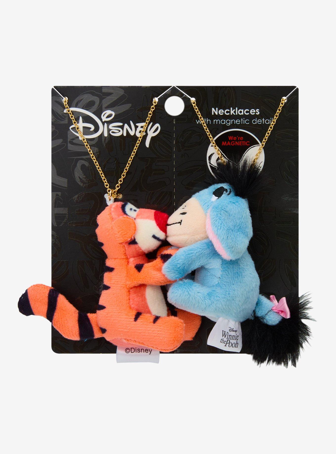 Disney Winnie The Pooh Tigger & Eeyore Plush Magnetic Best Friend Necklace Set, , hi-res