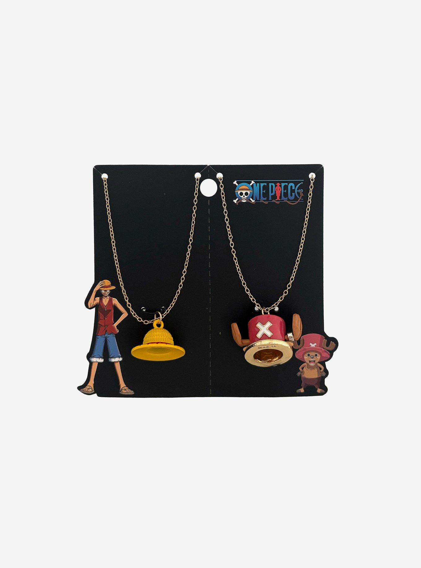 One Piece Luffy & Chopper Hats Best Friend Necklace Set