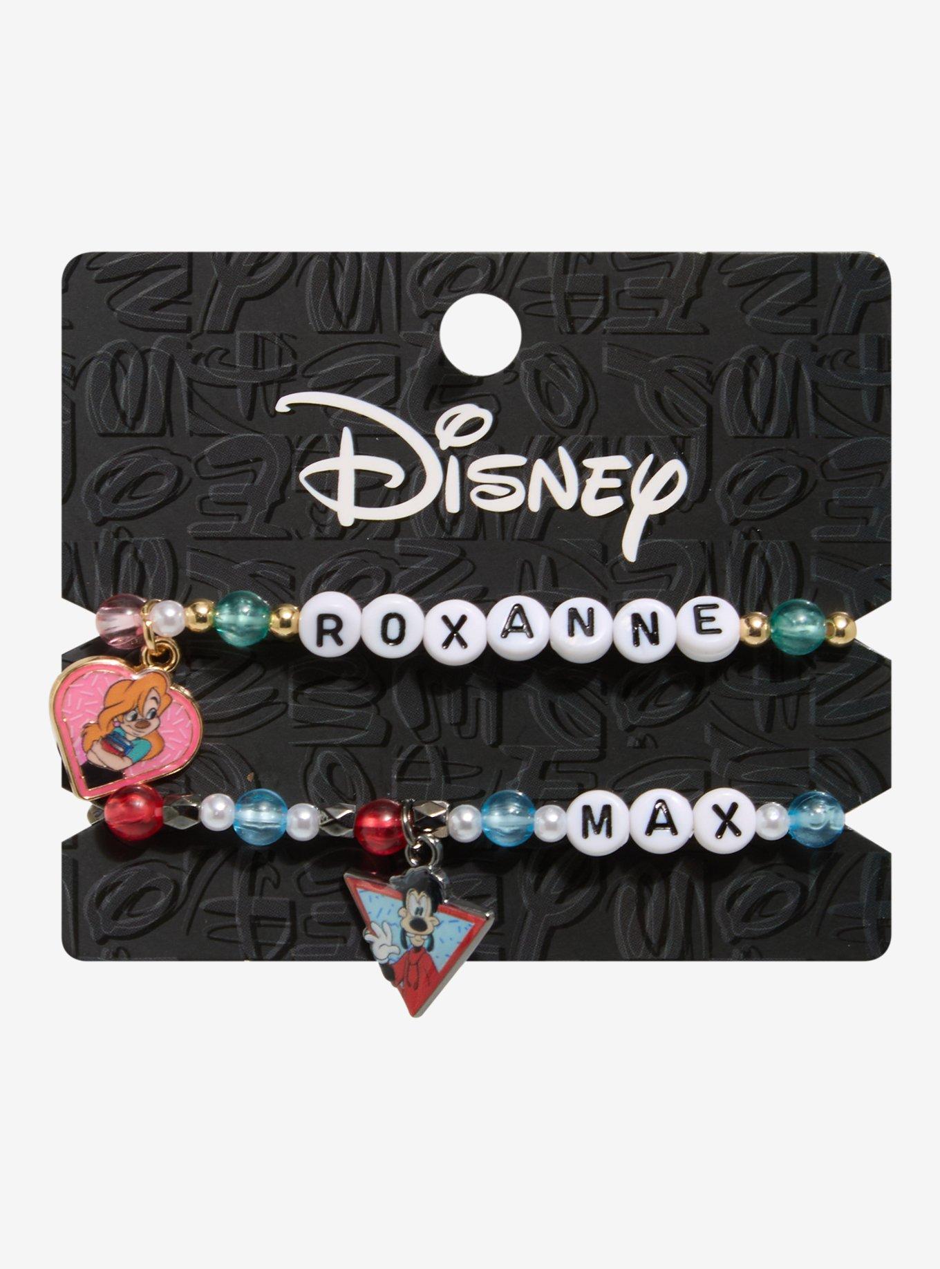 Disney A Goofy Movie Roxanne & Max Best Friend Bead Bracelet Set, , hi-res