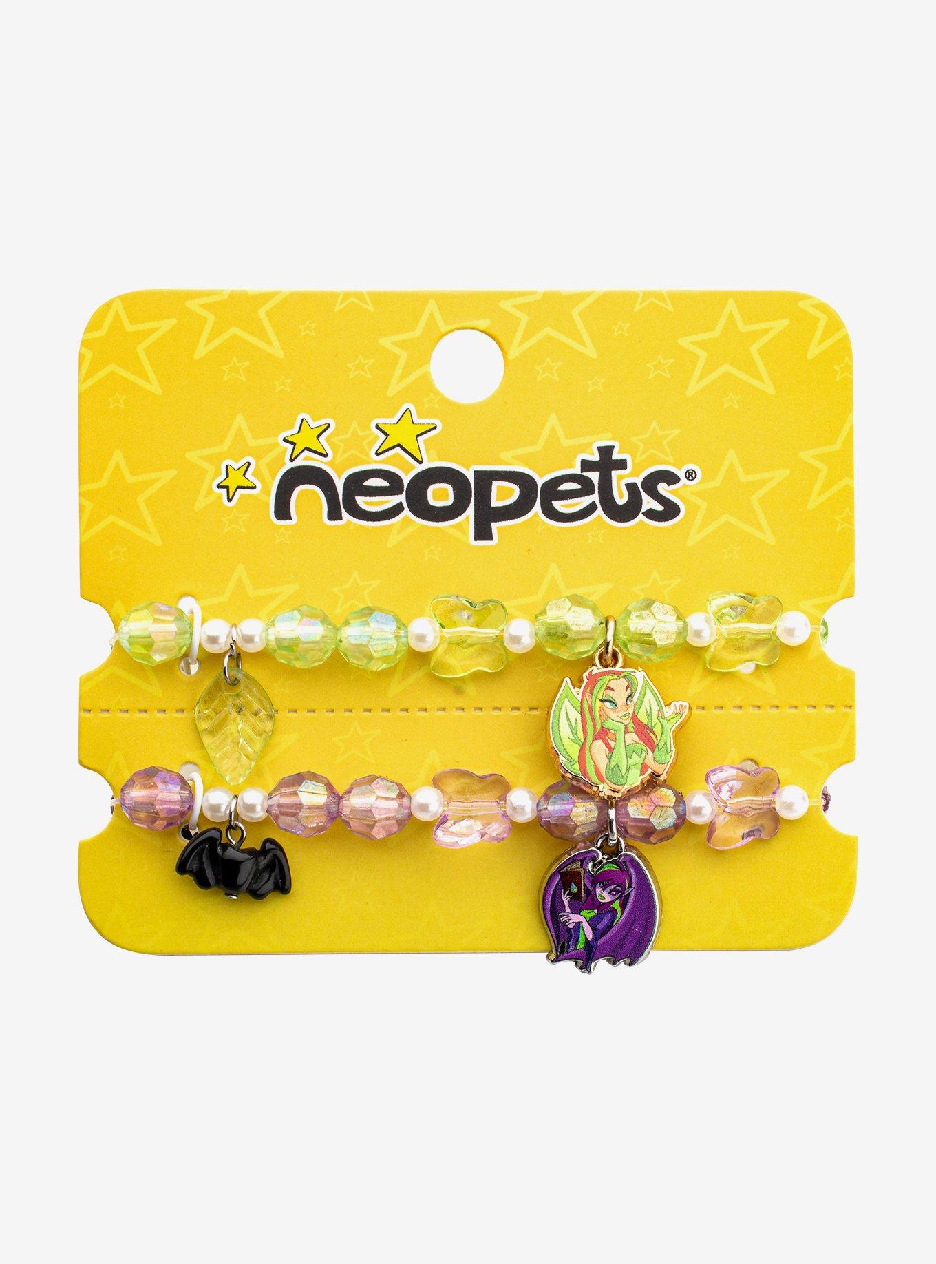Neopets Illusen & Jhudora Bead Best Friend Bracelet Set, , hi-res