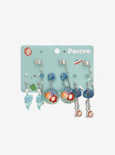 Studio Ghibli® Ponyo Aquatic Creatures Cuff Earring Set | Hot Topic