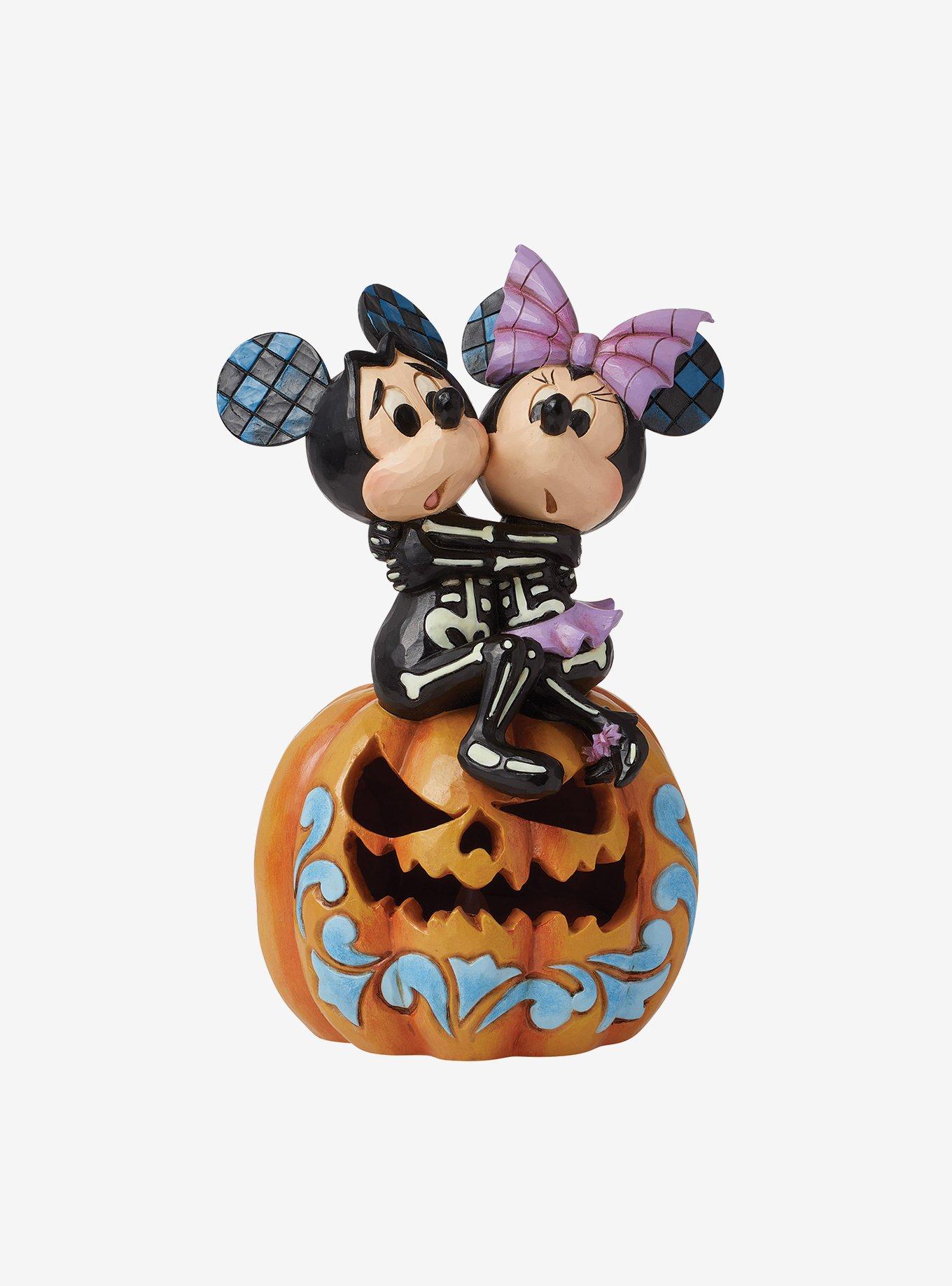 Disney Mickey and Minnie Mouse Scary Pumpkin Figurine, , hi-res