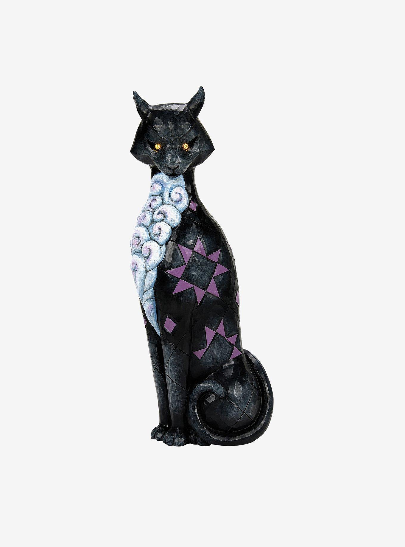 Halloween Black Cat with LED Figurine, , hi-res