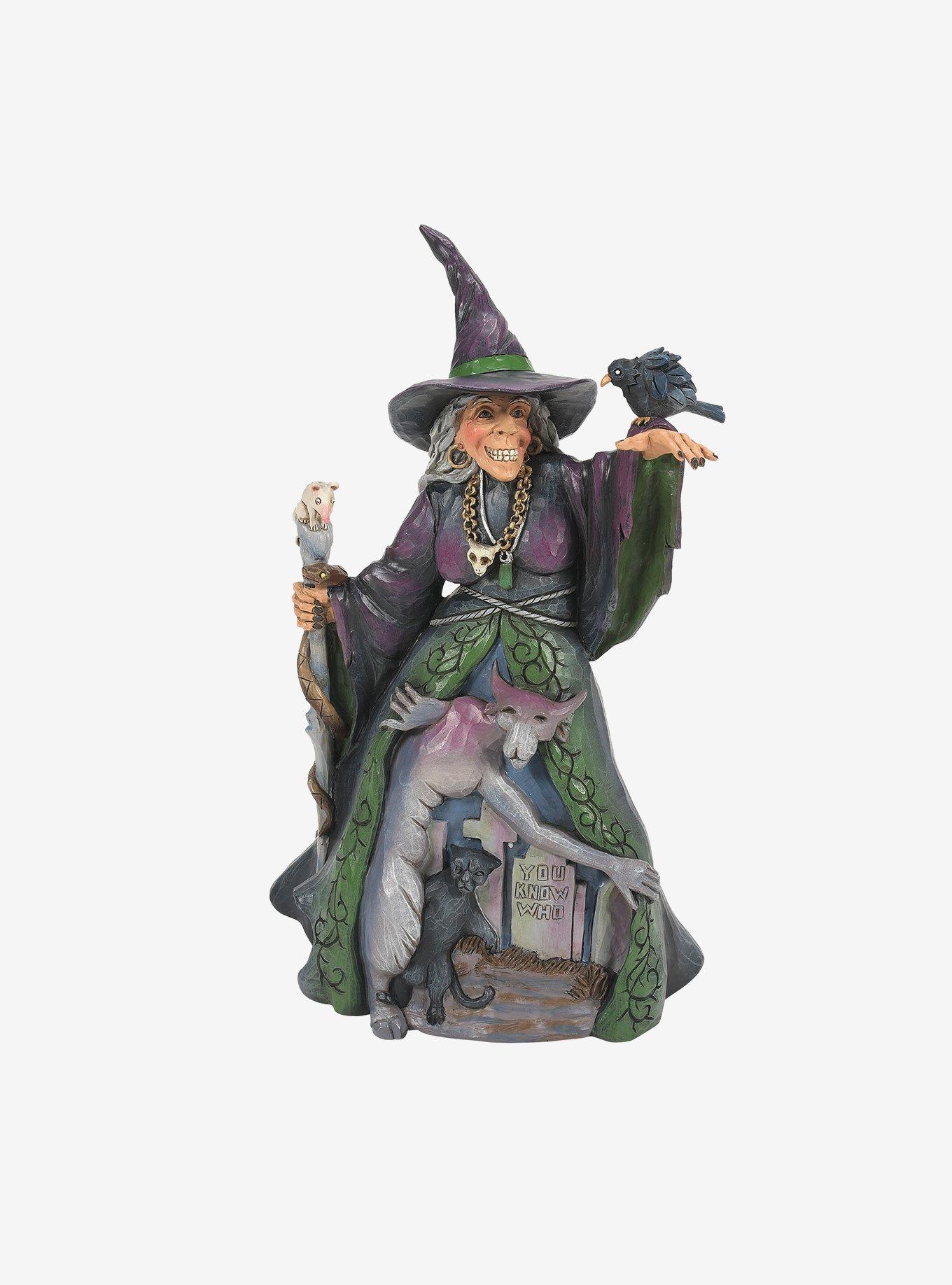 Halloween Evil Witch with Grave Figurine, , hi-res