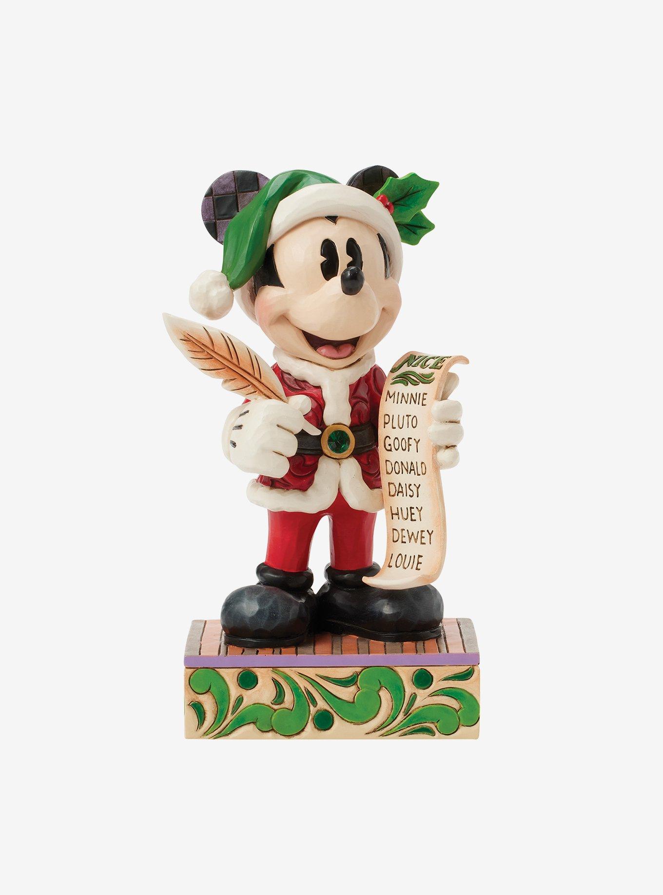 Disney Santa Mickey with List Figurine, , hi-res