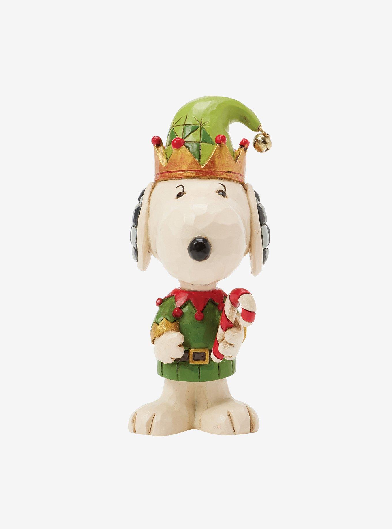 Peanuts Snoopy Christmas Elf Mini Figurine, , hi-res