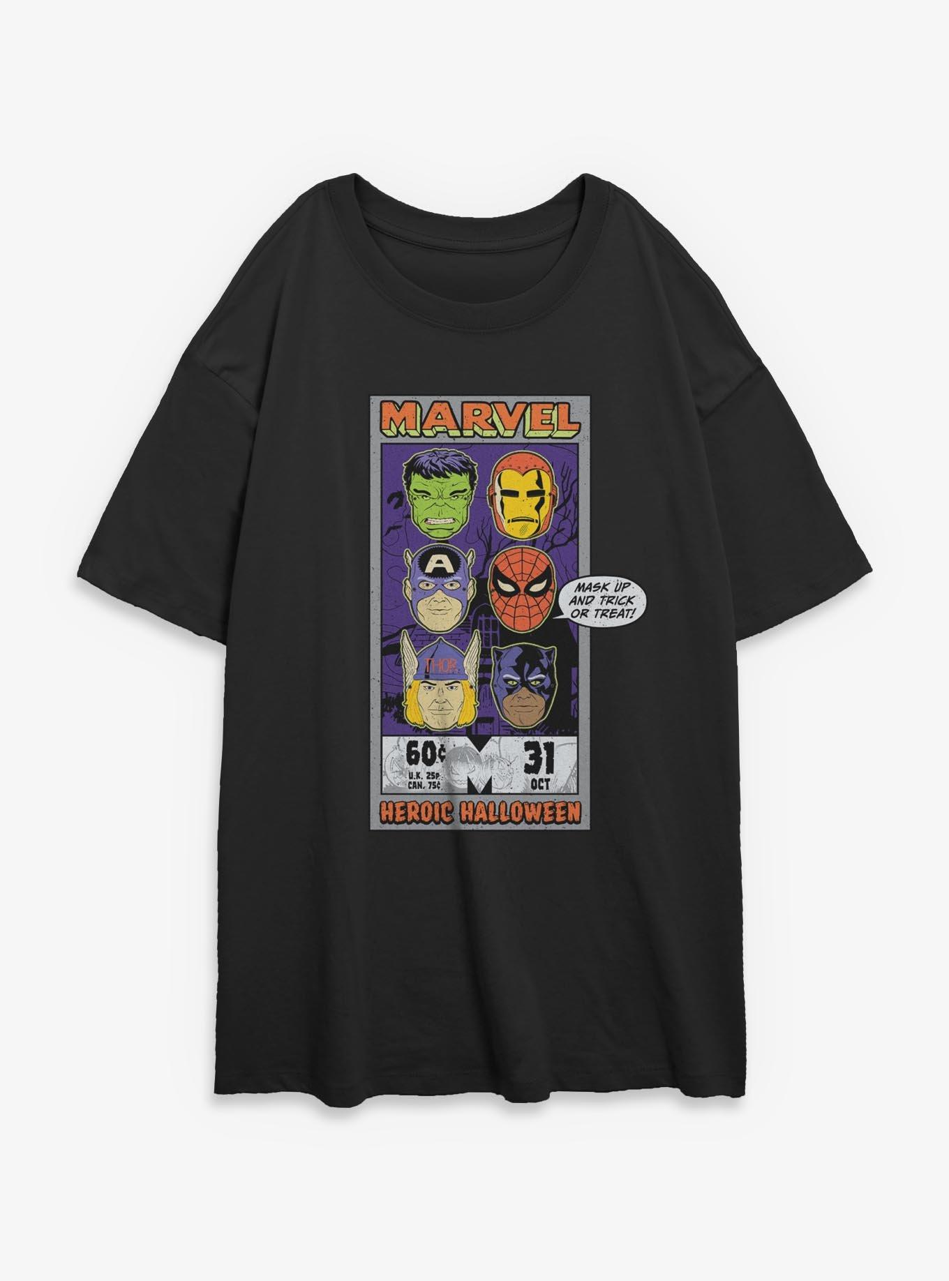 Marvel Heroic Halloween Girls Oversized T-Shirt, , hi-res