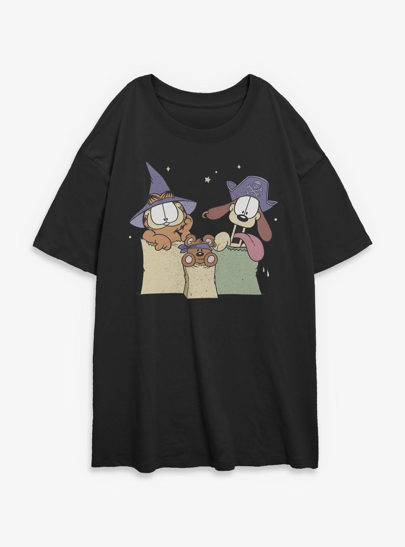 Garfield Spooky Friends Girls Oversized T-Shirt, , hi-res