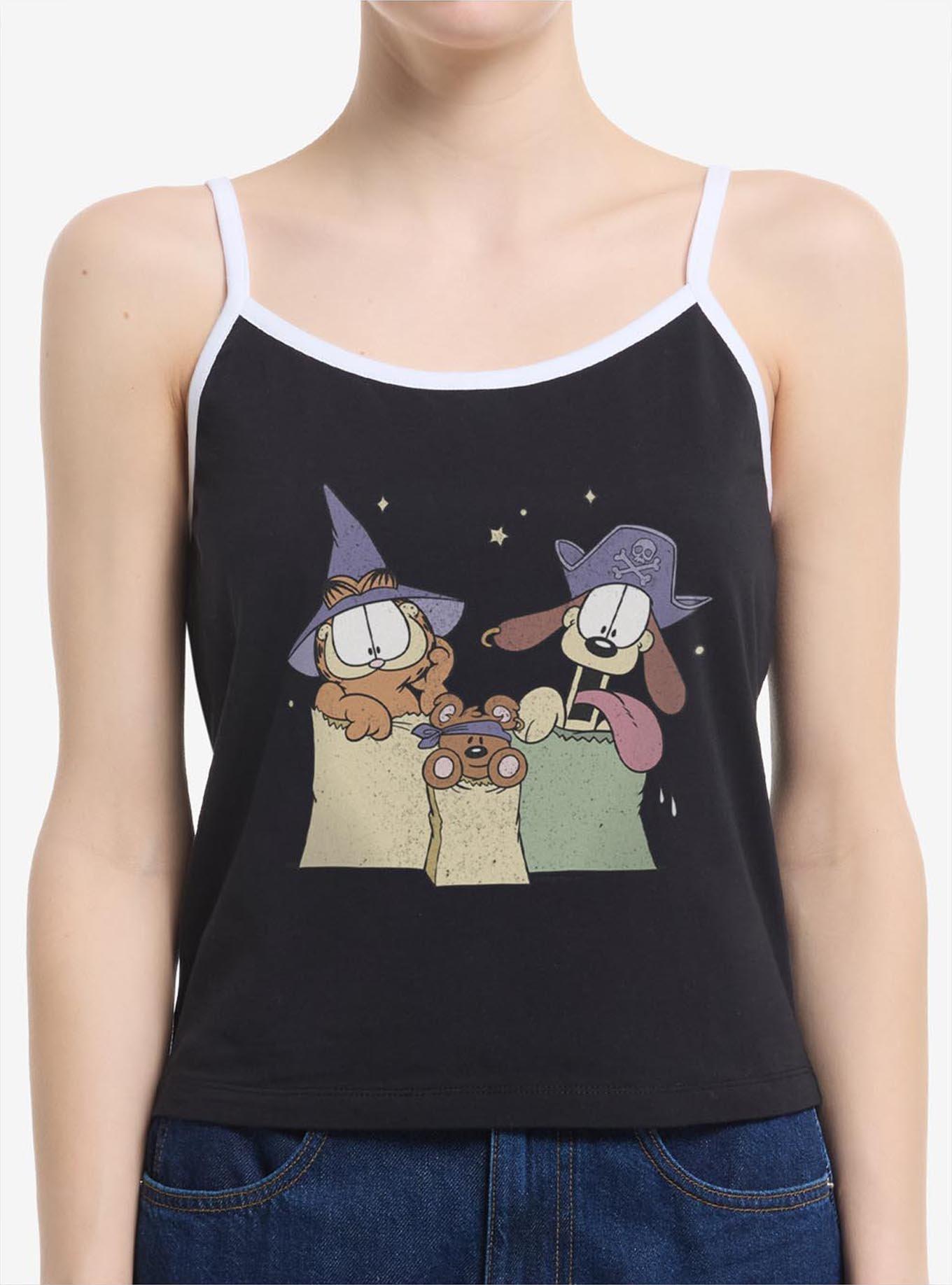 Garfield Spooky Friends Girls Cami, BLACK, hi-res