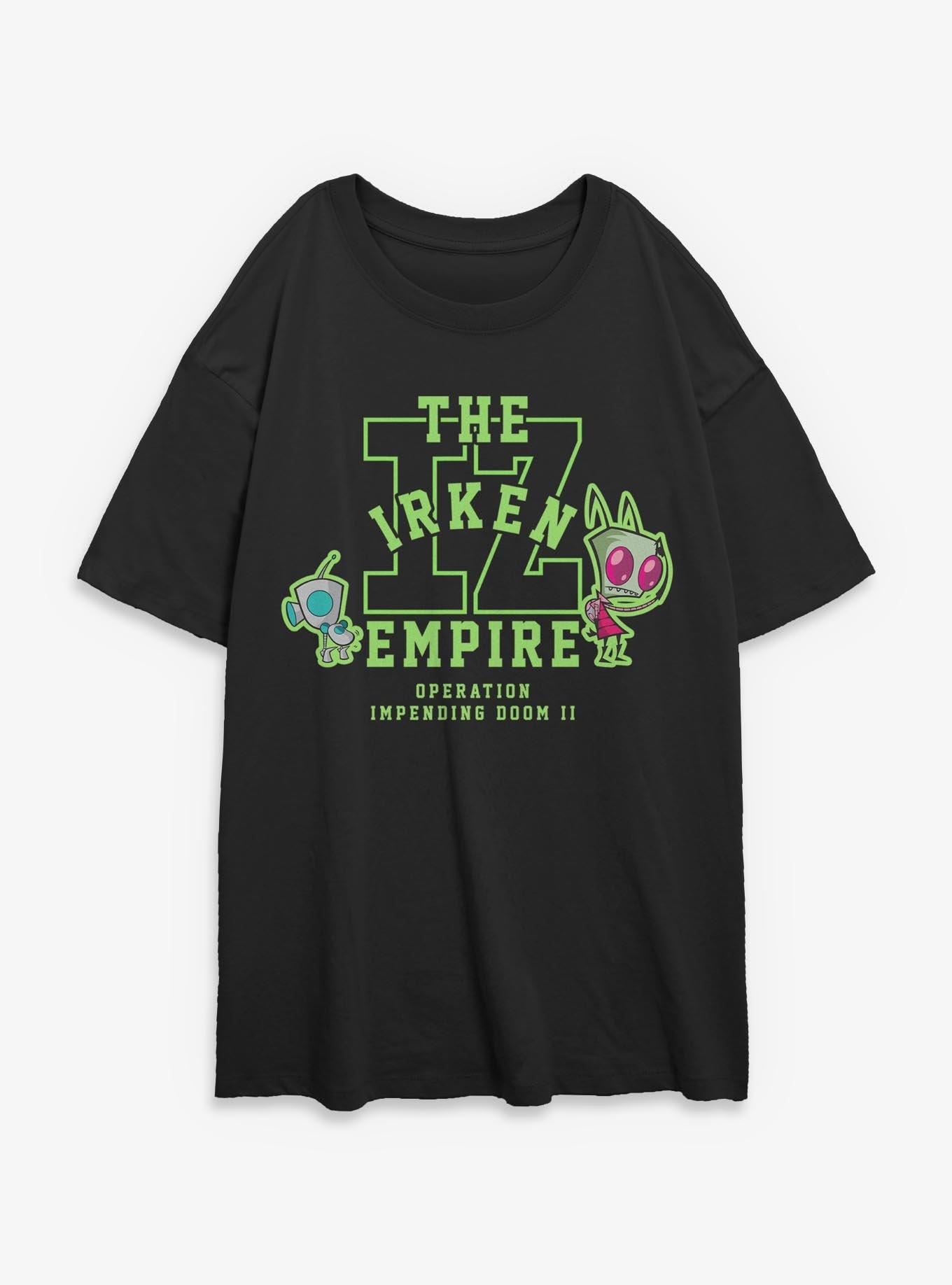 Invader ZIM Collegiate Girls Oversized T-Shirt, , hi-res