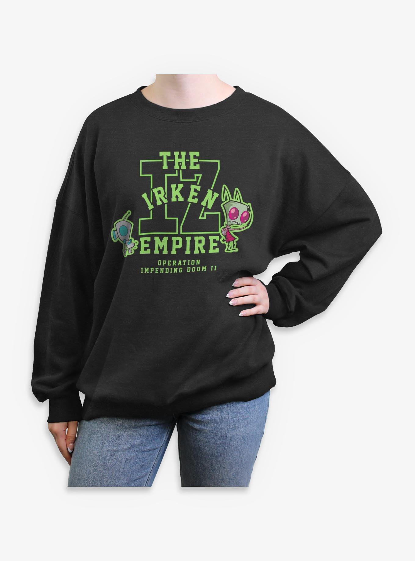 Invader ZIM Collegiate Girls Oversized Sweatshirt, , hi-res