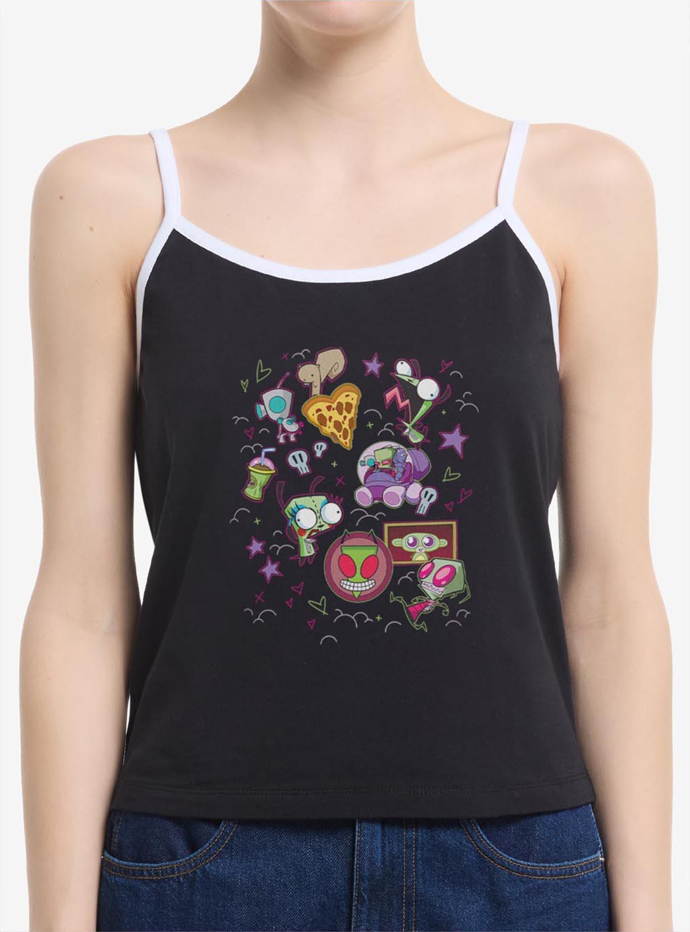Invader ZIM Stickers Girls Cami, , hi-res