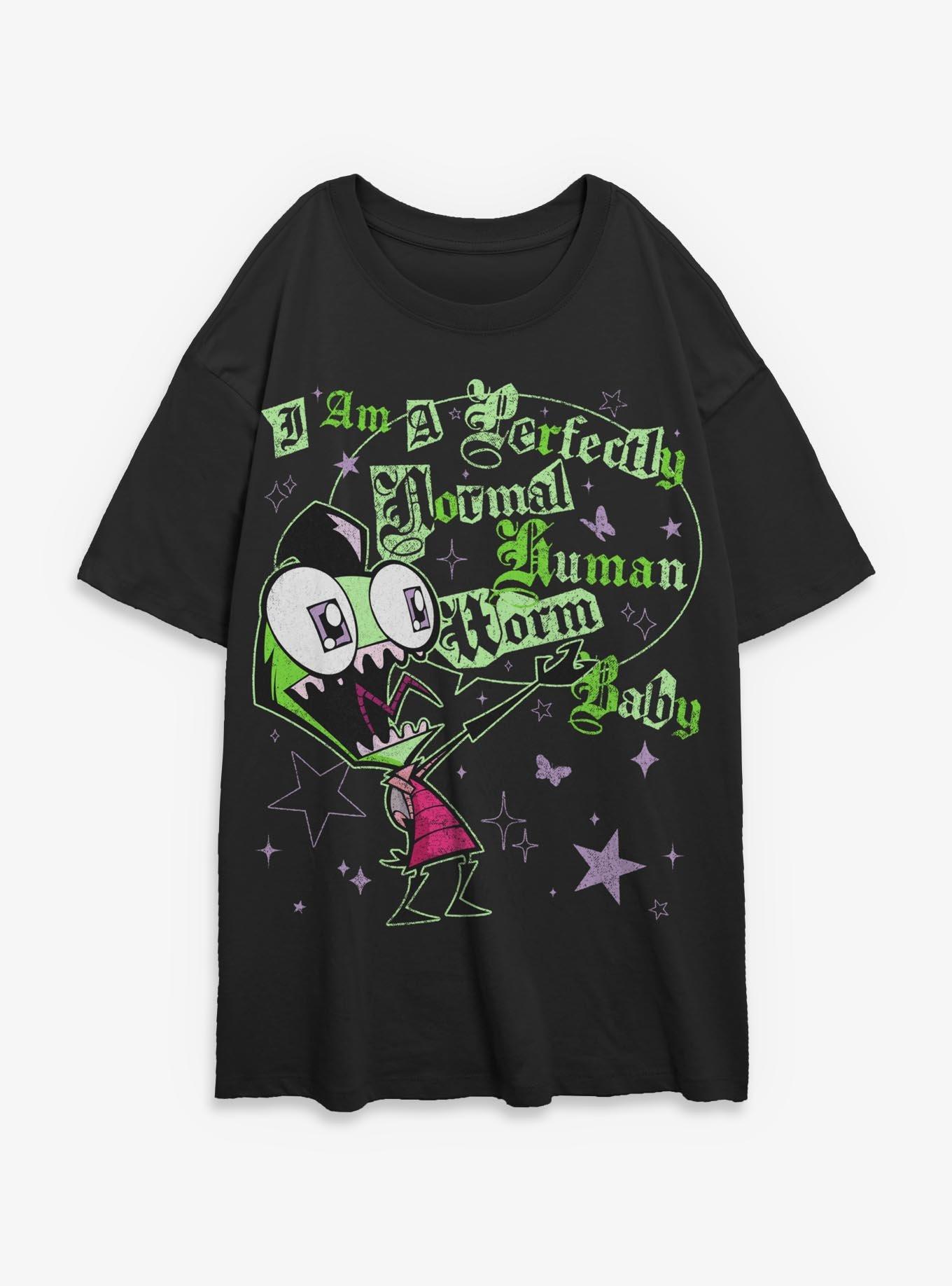 Invader ZIM Human Baby Worm Girls Oversized T-Shirt, , hi-res