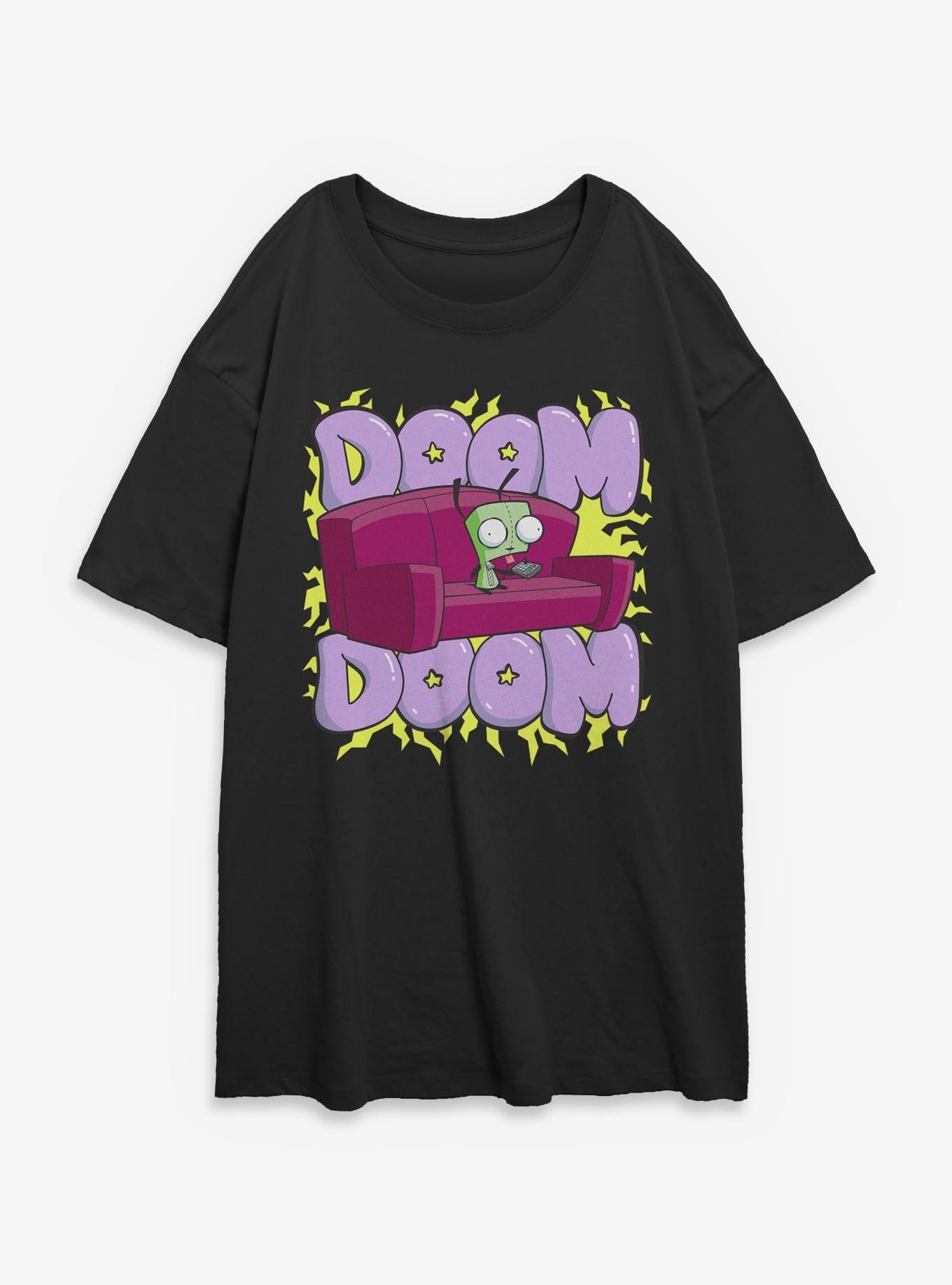 Invader ZIM Doom Couch Girls Oversized T-Shirt