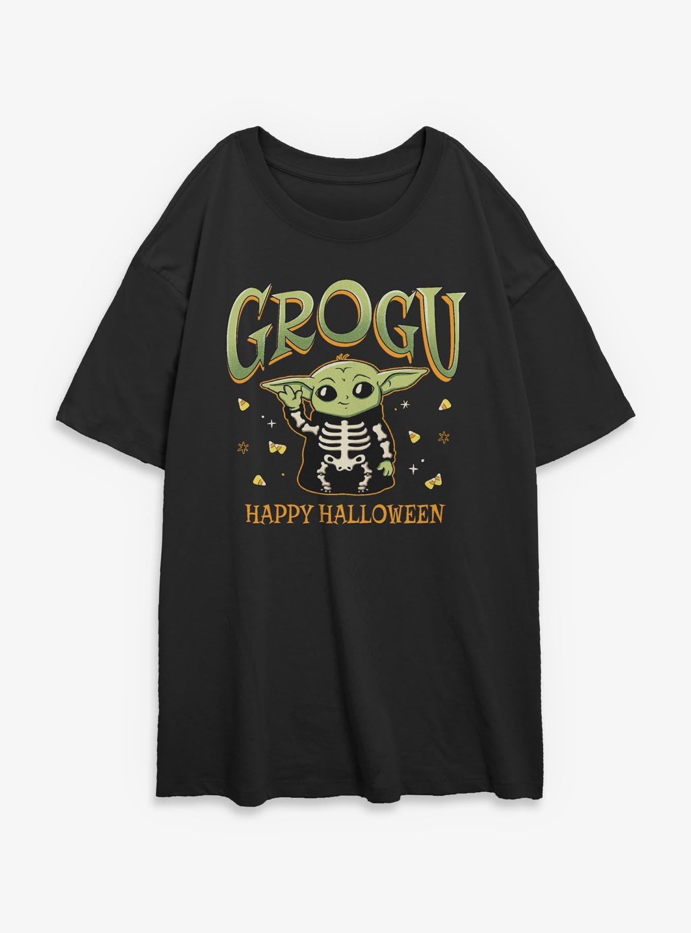Star Wars The Mandalorian Grogu Halloween Girls Oversized T-Shirt, , hi-res