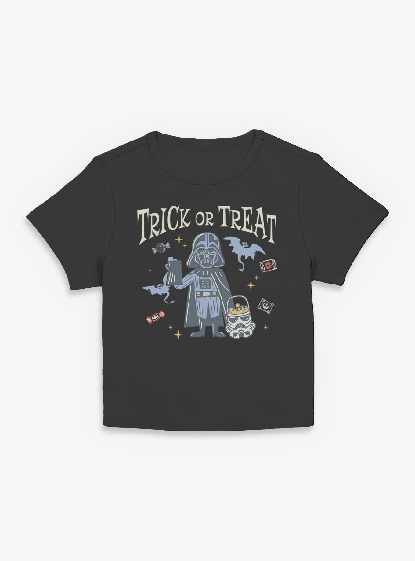 Star Wars Vader Trick Or Treat Girls Baby T-Shirt, BLACK, hi-res