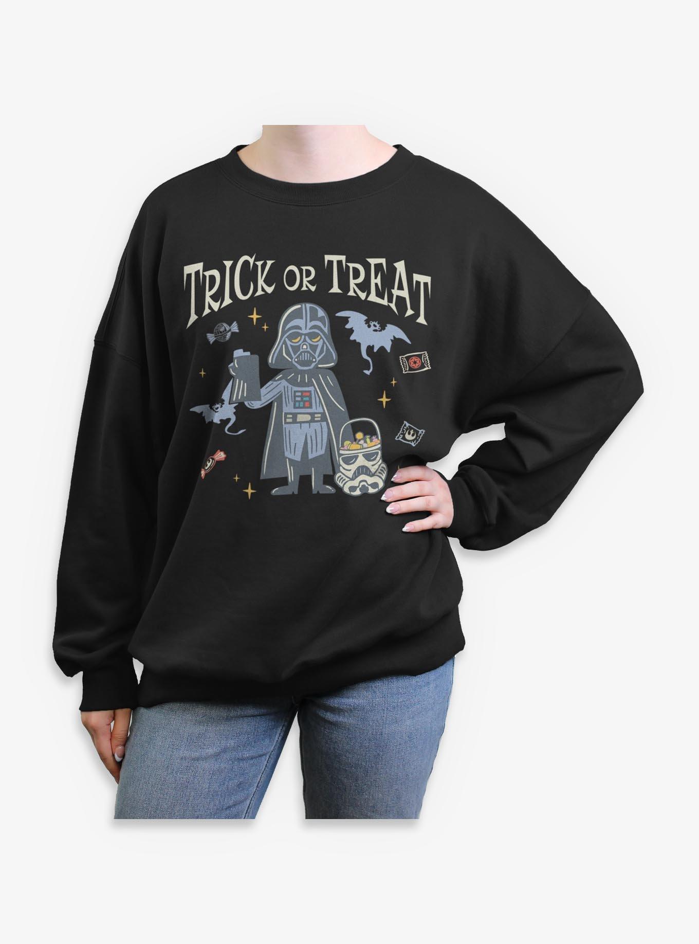 Star Wars Vader Trick Or Treat Girls Oversized Sweatshirt