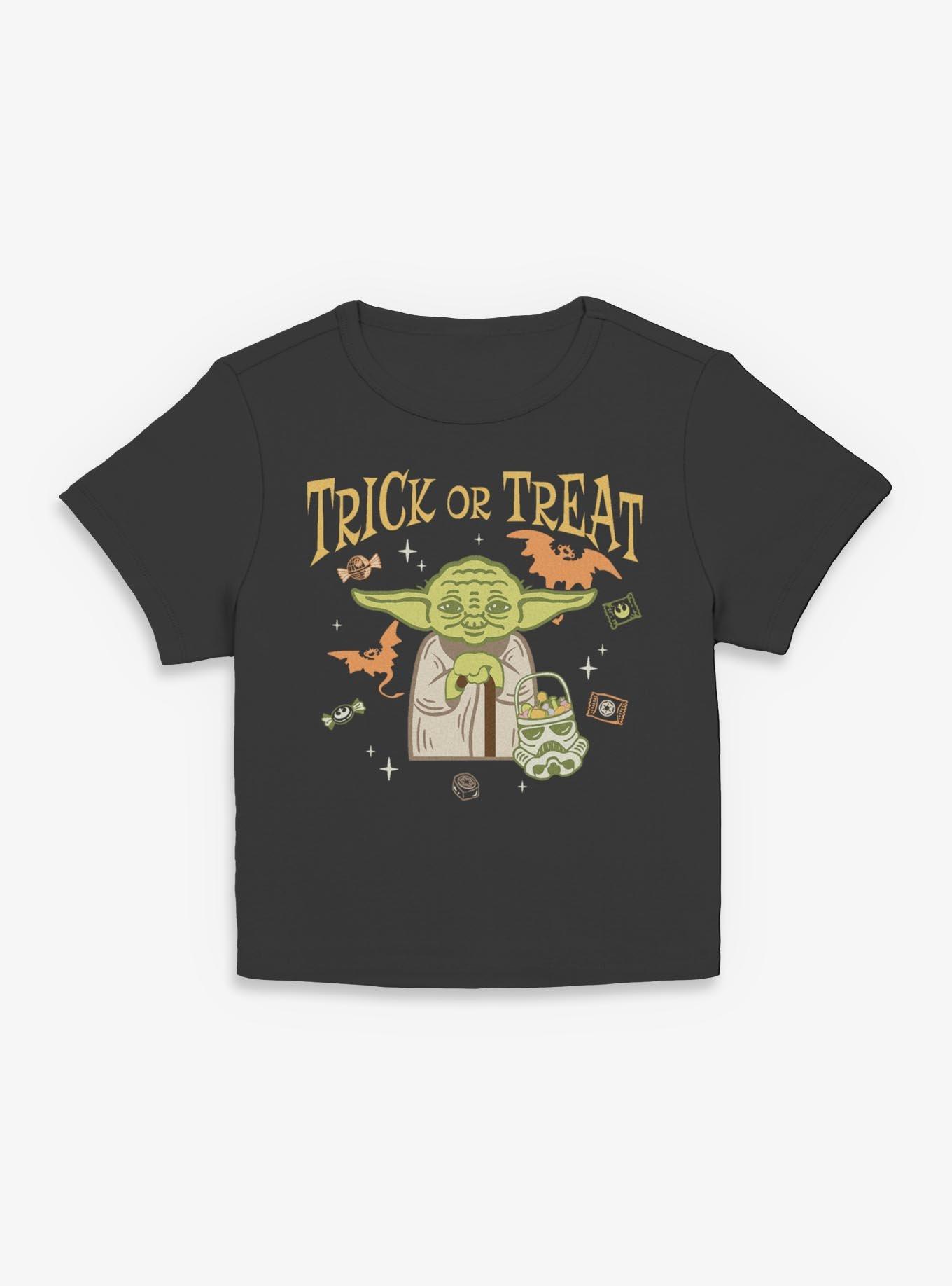 Star Wars Yoda Trick Or Treat Girls Baby T-Shirt, , hi-res