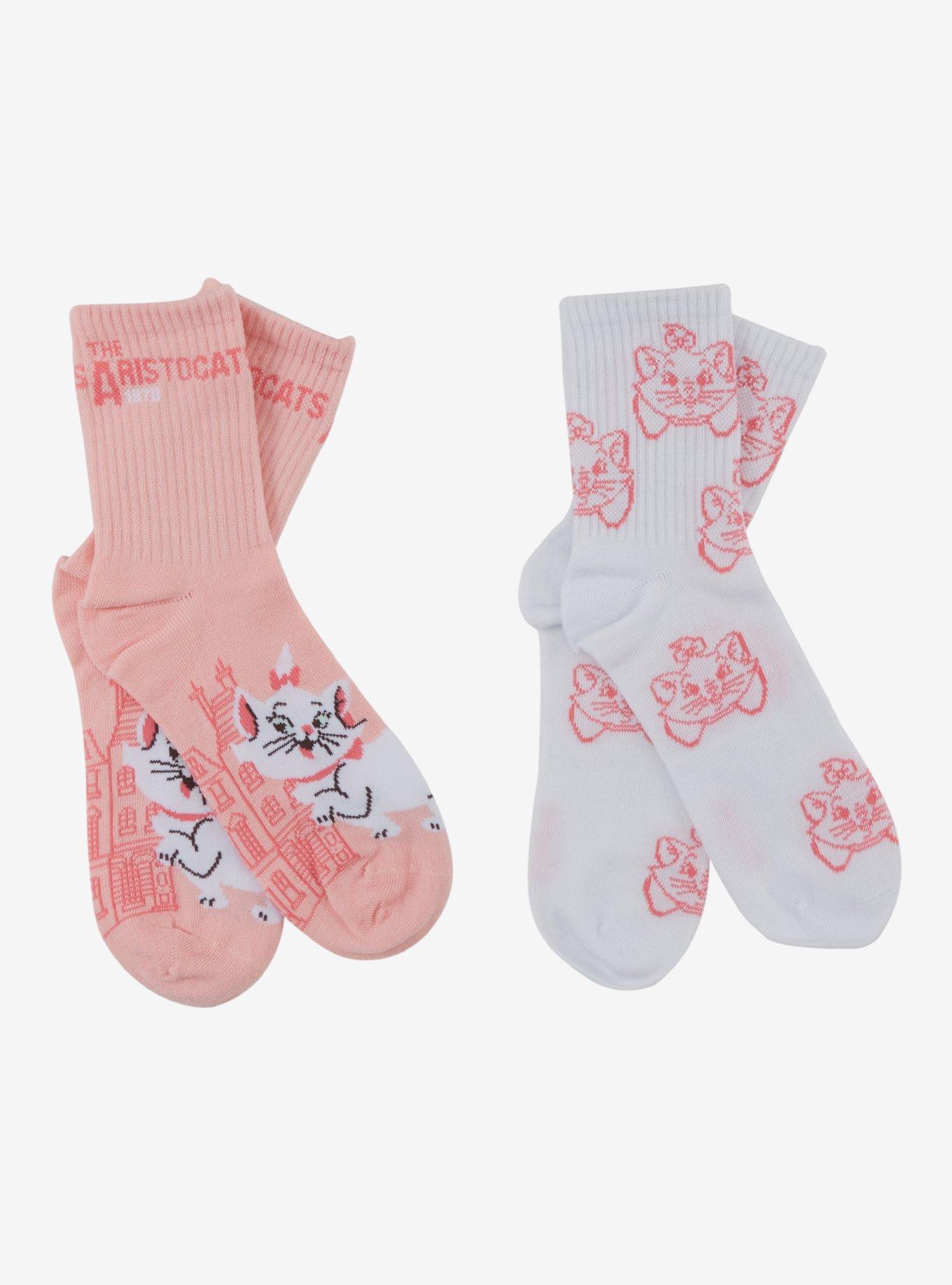 Disney The Aristocats Marie Crew Socks 2 Pair, , hi-res