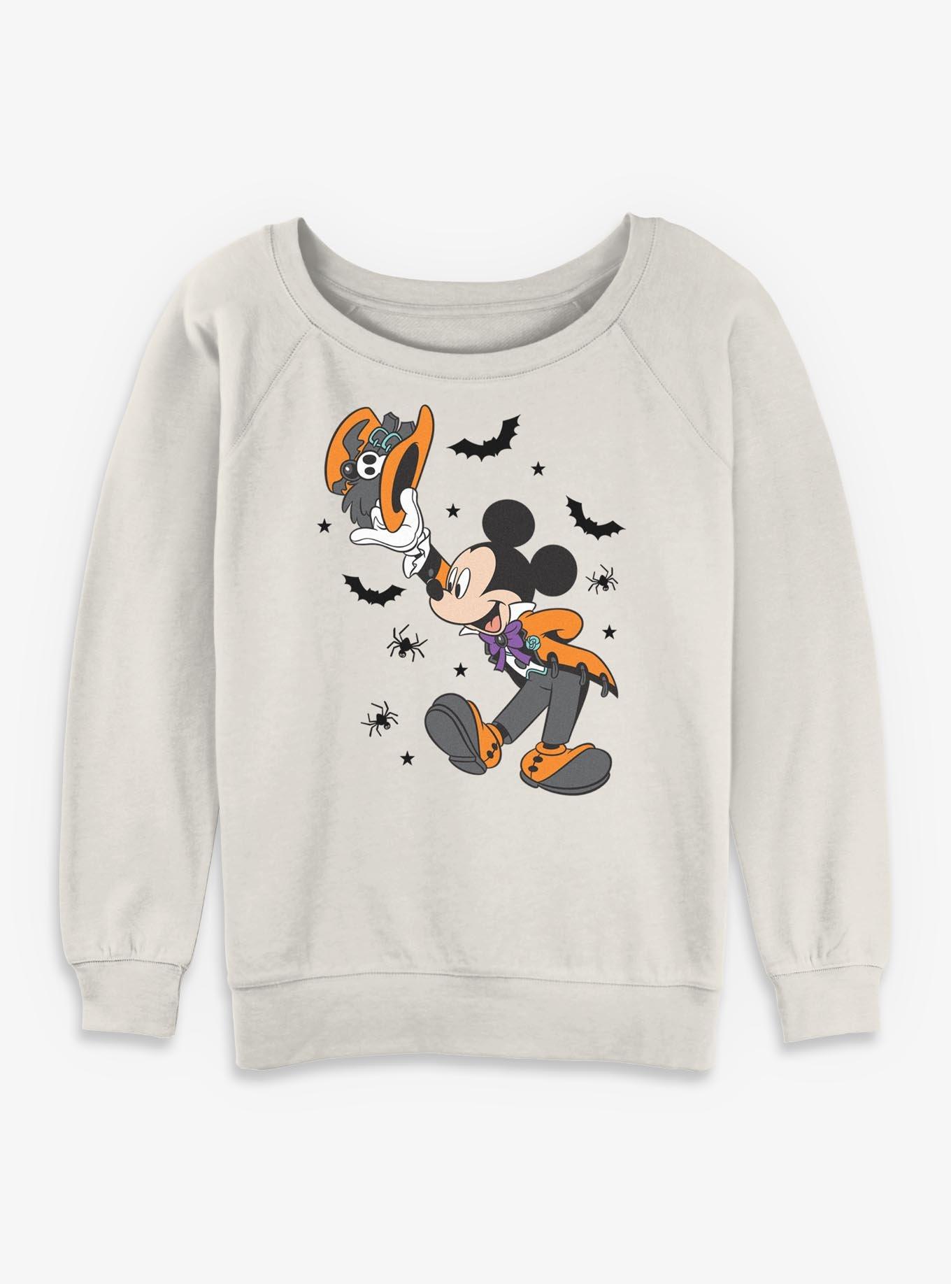 Disney Mickey Mouse Spooky Vibes Mickey Womens Slouchy Sweatshirt, , hi-res