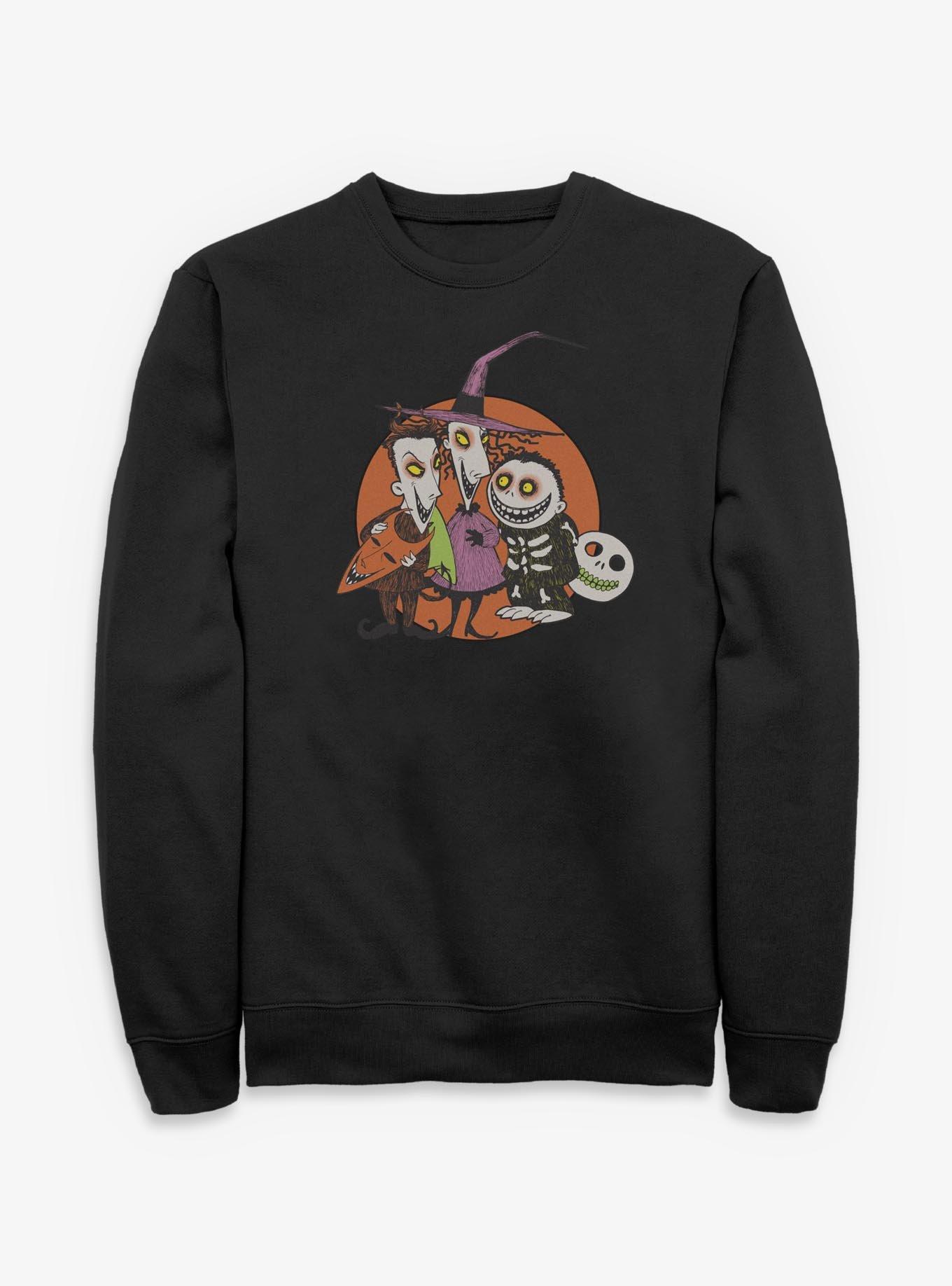 The Nightmare Before ChristmasTroublemakers Trio Lock Shock Barrel Sweatshirt, , hi-res