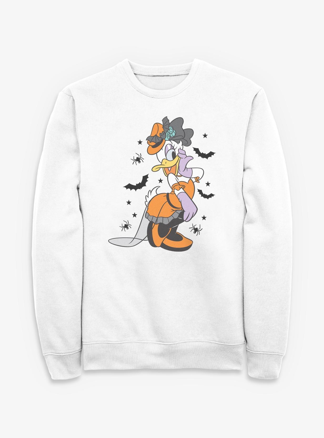 Disney Daisy Duck Spooky Vibes Daisy Sweatshirt, WHITE, hi-res