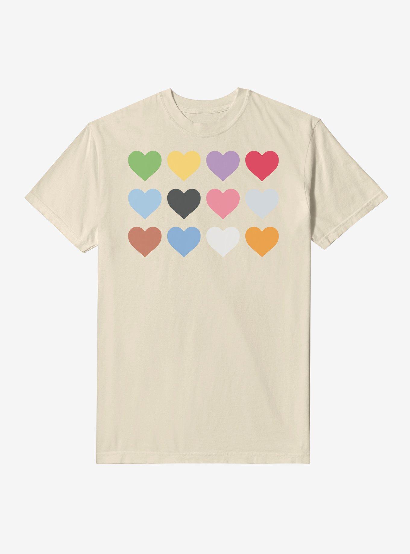 Colorful Hearts Era Garment Dye T-Shirt, , hi-res