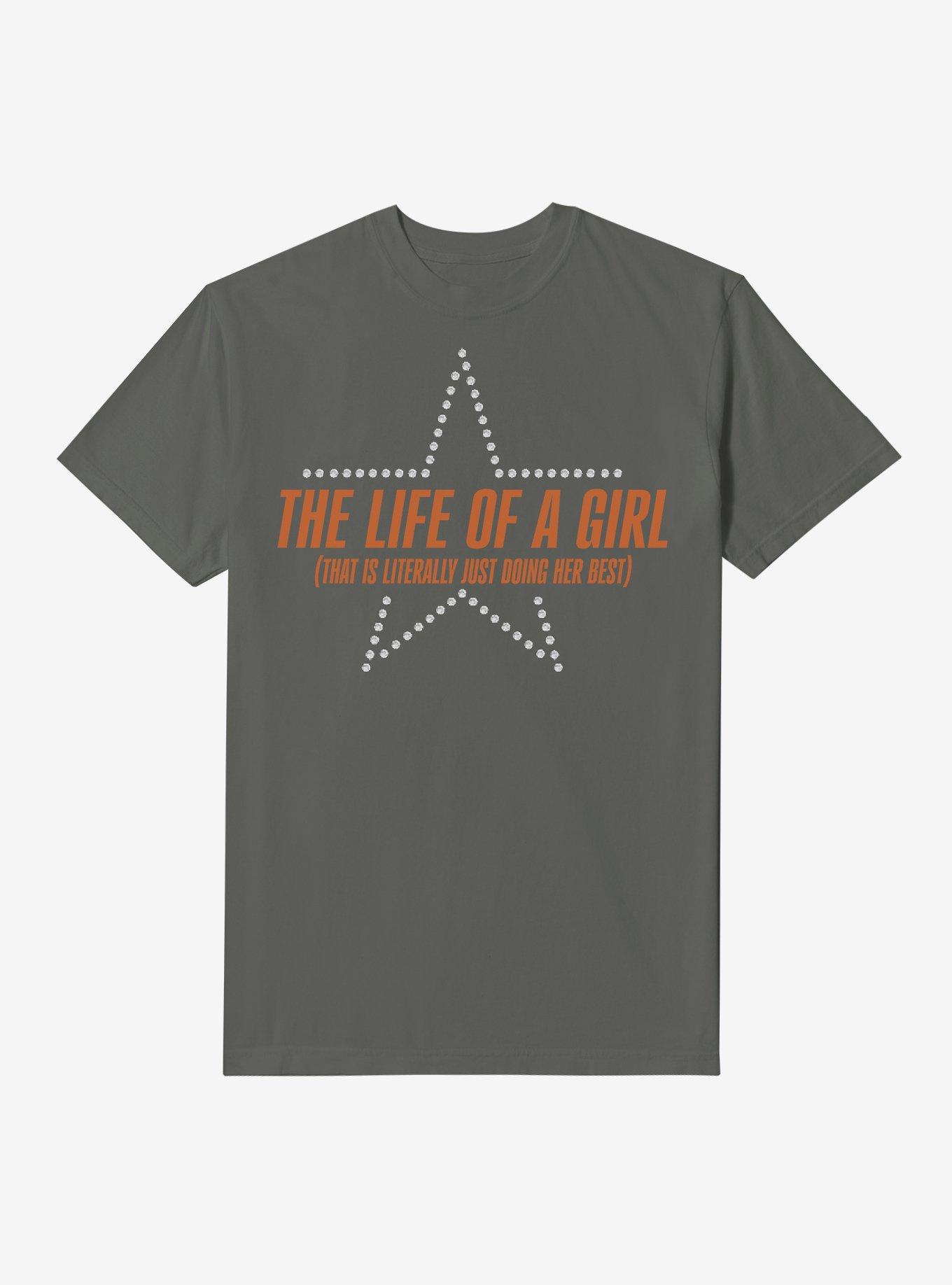 The Life Of A Girl Garment Dye T-Shirt, , hi-res