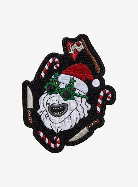 Terrifier 3 Art The Clown Christmas Patch | Hot Topic