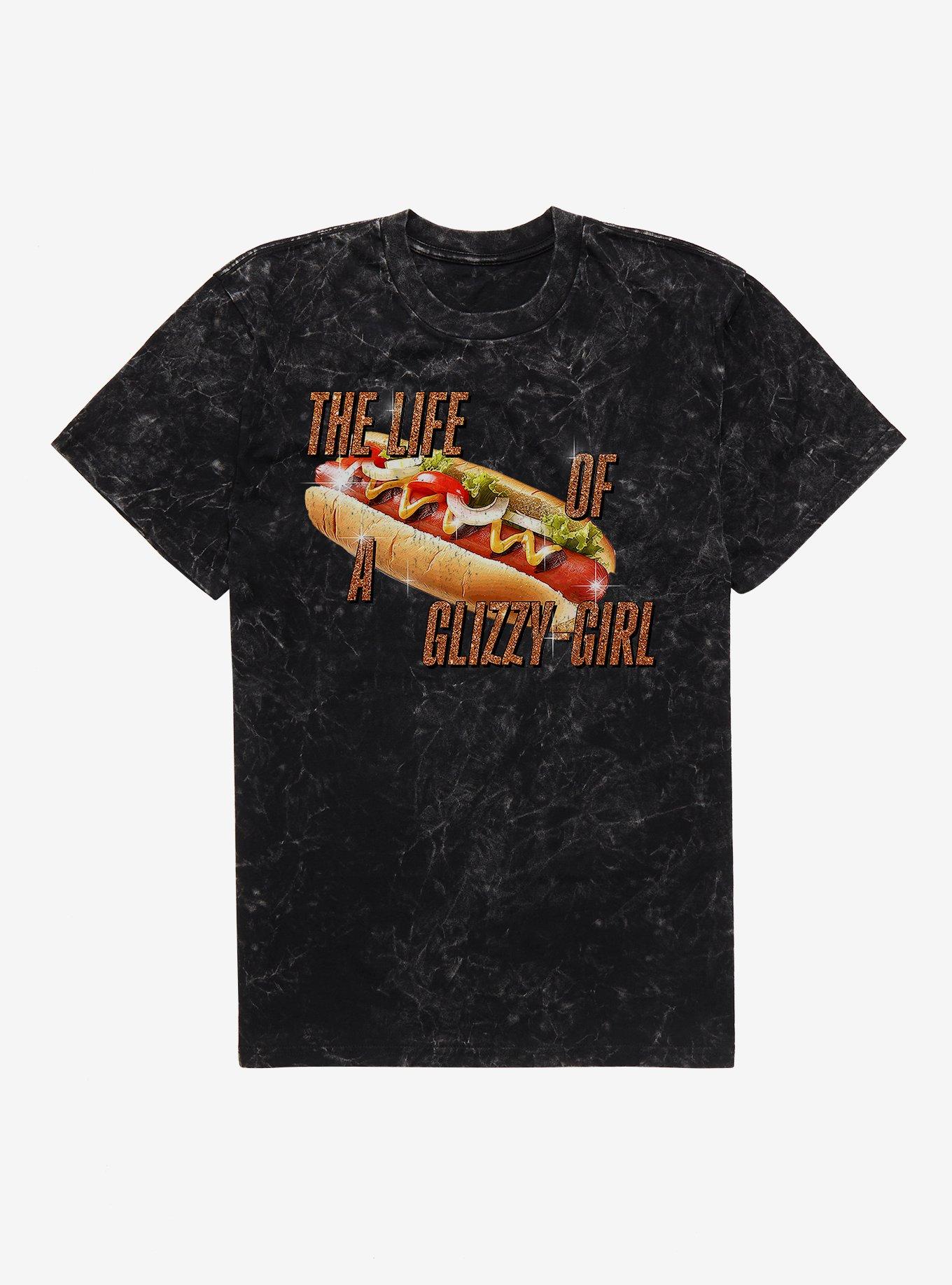The Life Of A Glizzy Girl Mineral Wash T-Shirt, , hi-res