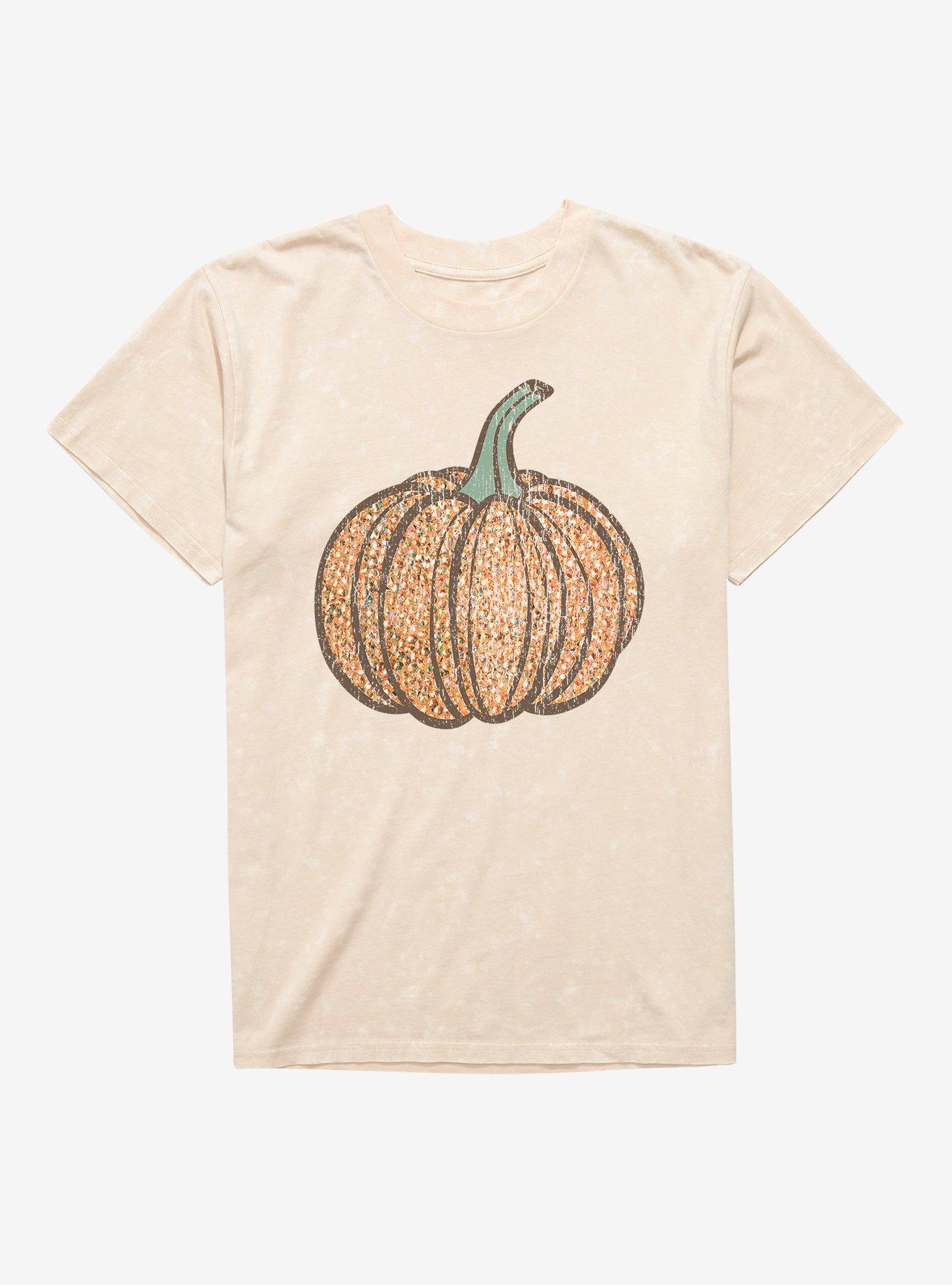 Fancy Pumpkin Mineral Wash T-Shirt, , hi-res