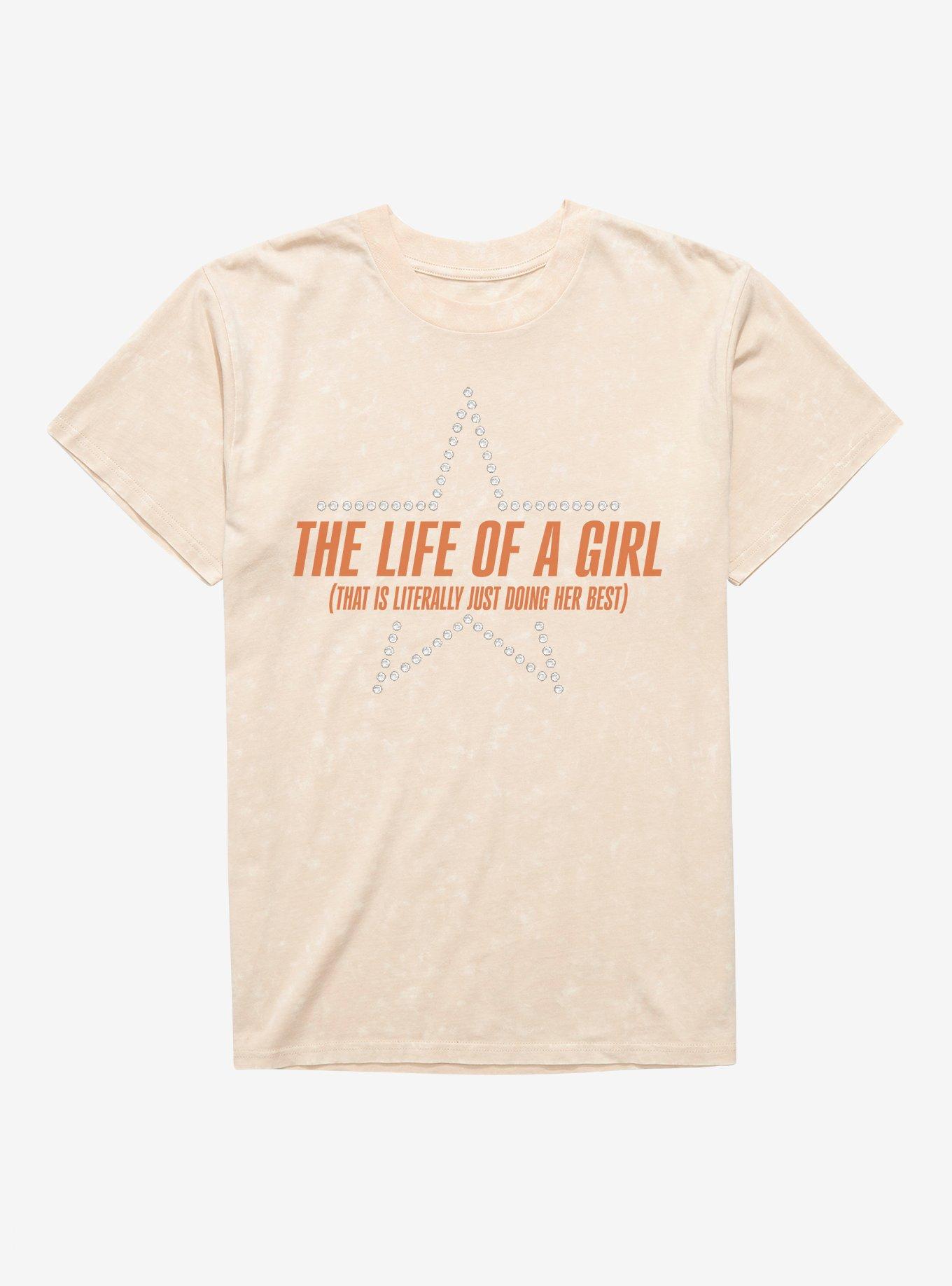The Life Of A Girl Mineral Wash T-Shirt, , hi-res