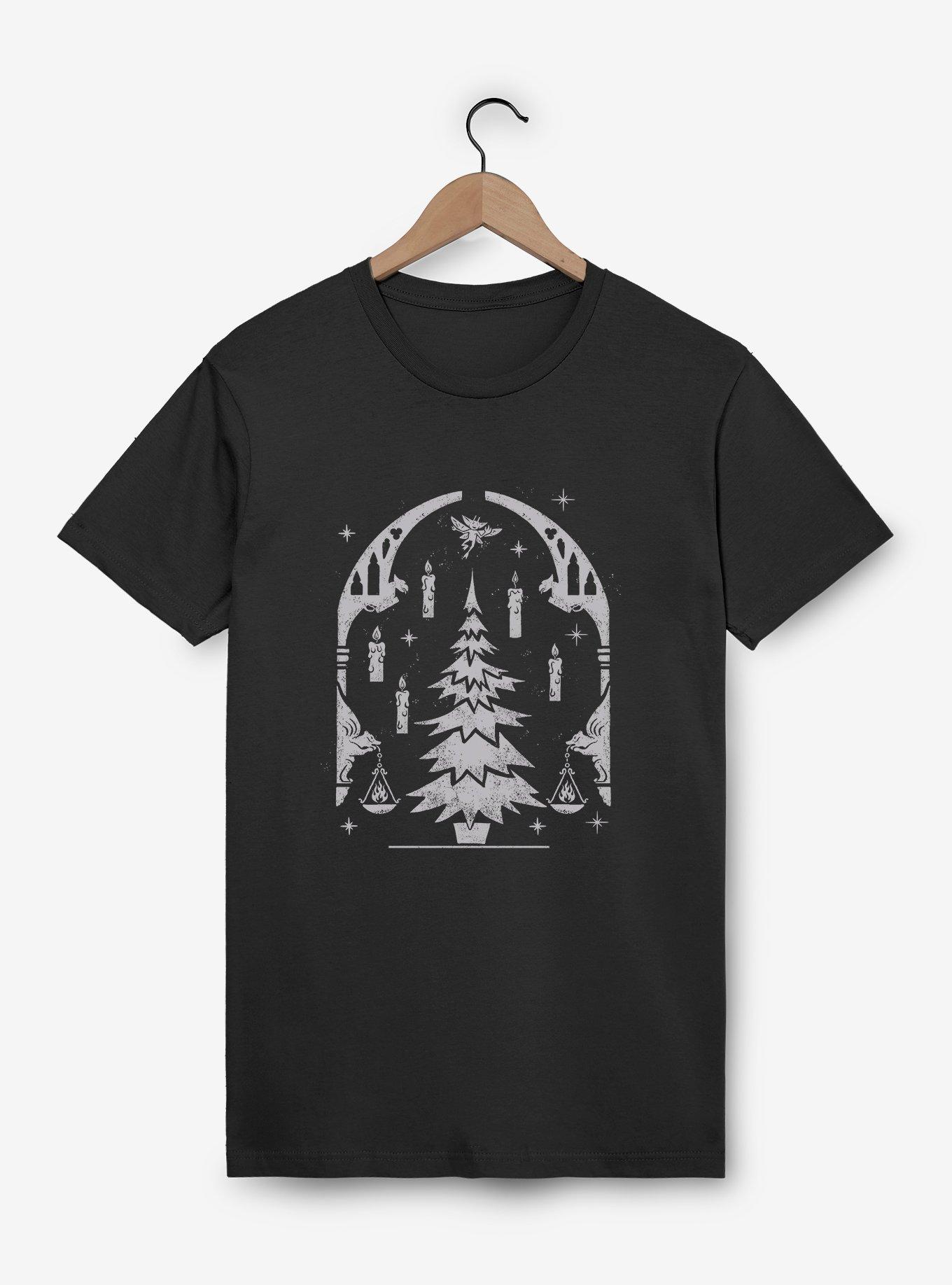 Harry Potter Hogwarts White Christmas Tree T-Shirt, , hi-res