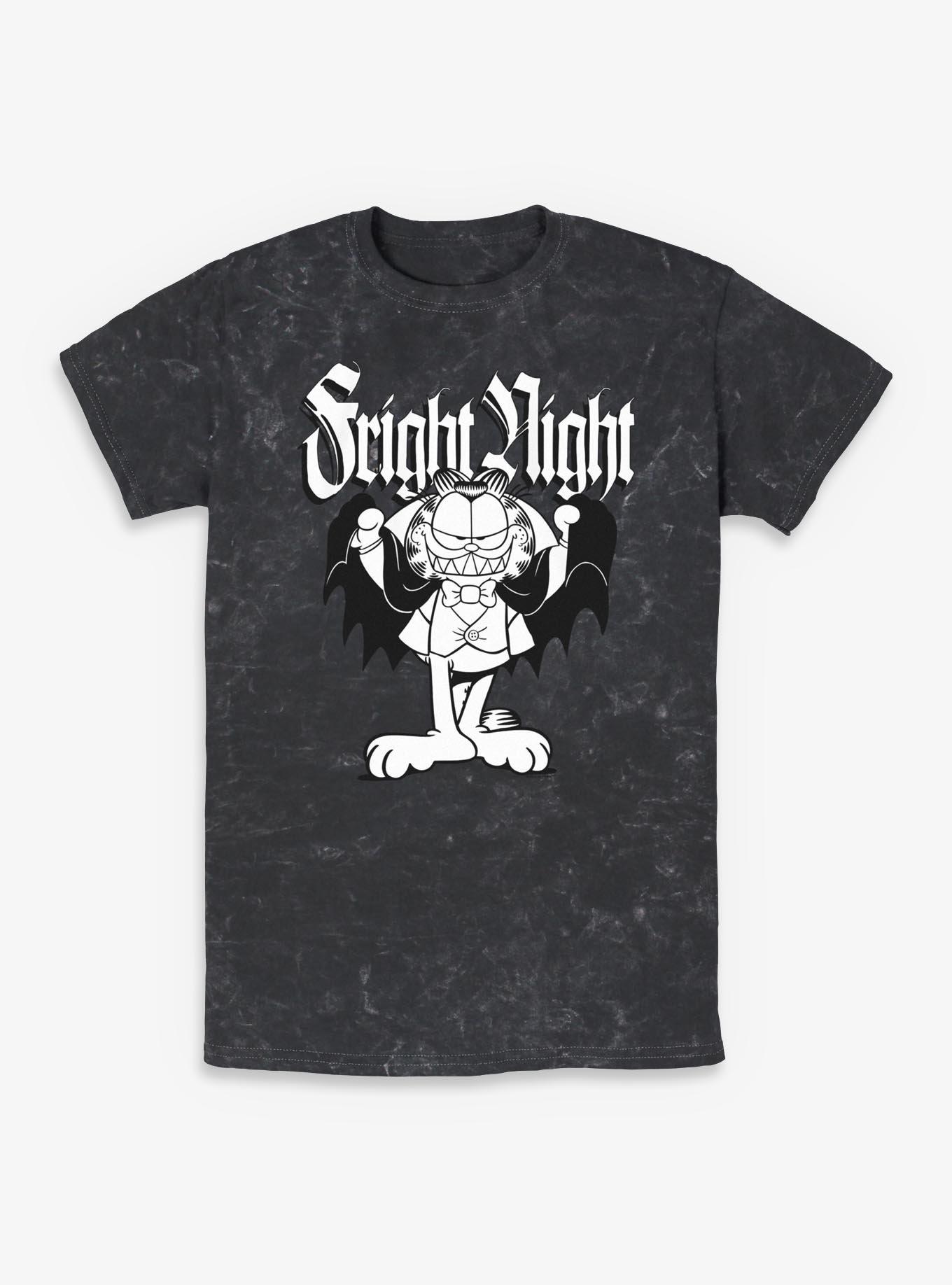 Garfield Fright Night Cape Mineral Wash T-Shirt