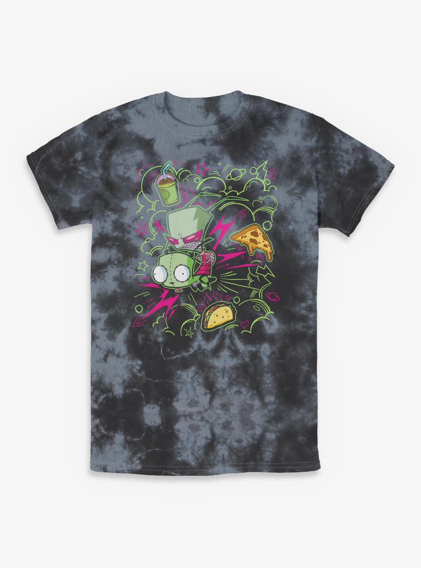 Invader ZIM Doodle Zim Tie-Dye T-Shirt, , hi-res