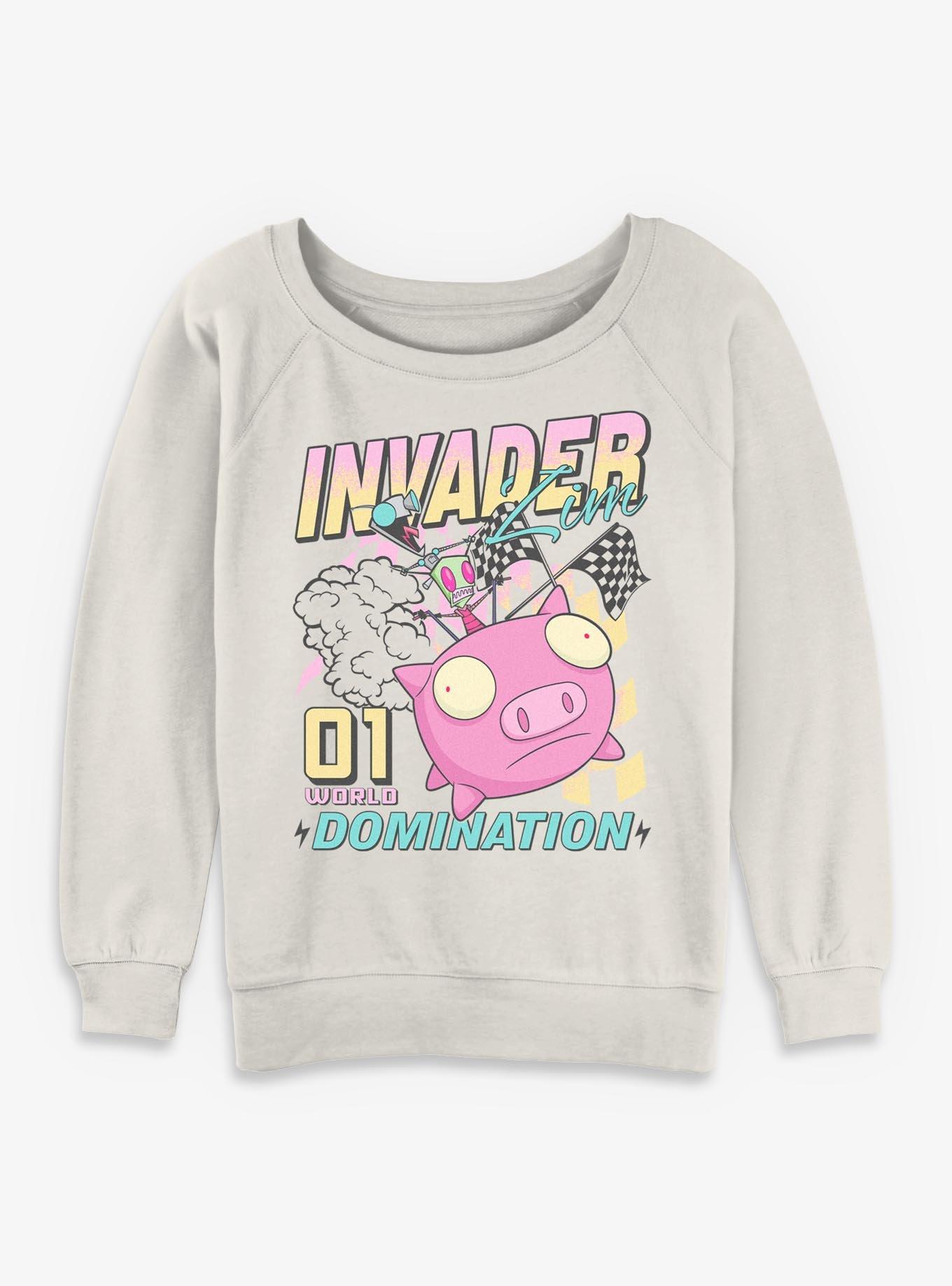 Invader ZIM World Domination Girls Slouchy Sweatshirt, , hi-res