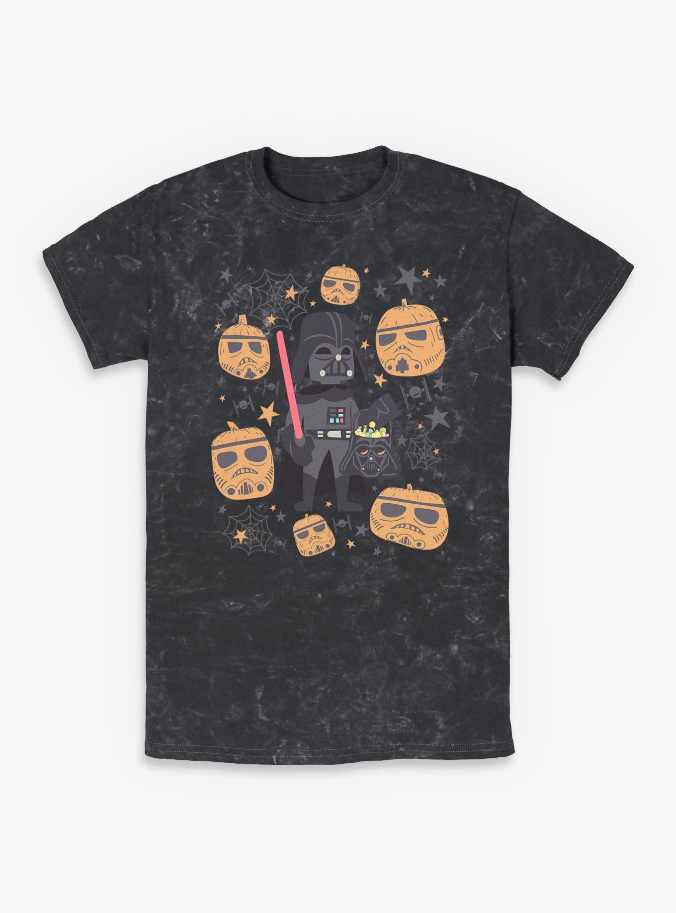 Star Wars Vader Pumpkins And Treats Mineral Wash T-Shirt, , hi-res
