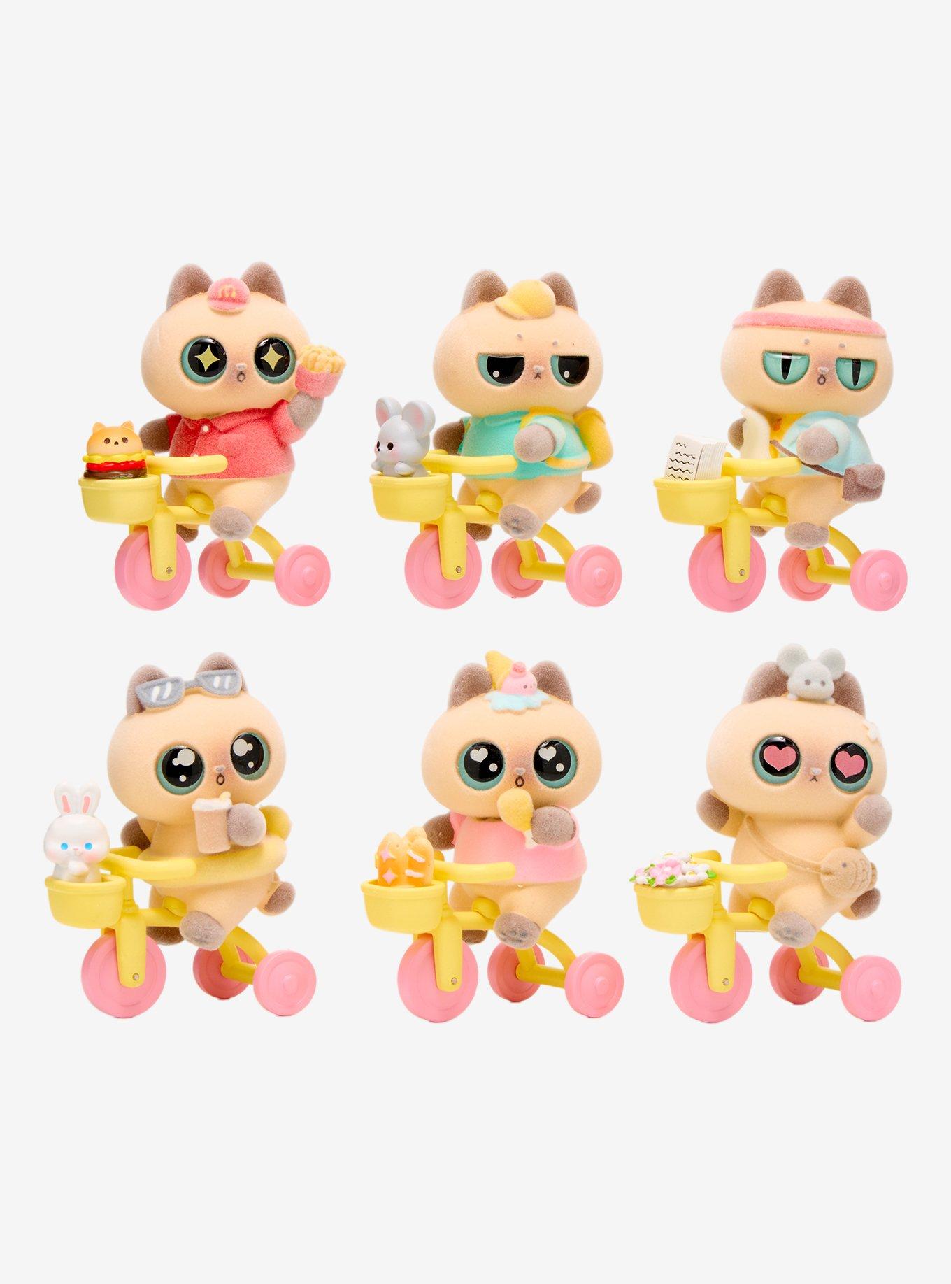 Siamese Cat Summer Day Blind Box Flocked Figure, , hi-res