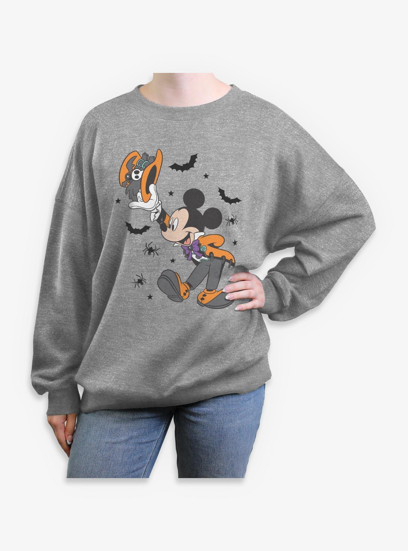 Disney Mickey Mouse Spooky Vibes Mickey Womens Oversized Sweatshirt, , hi-res