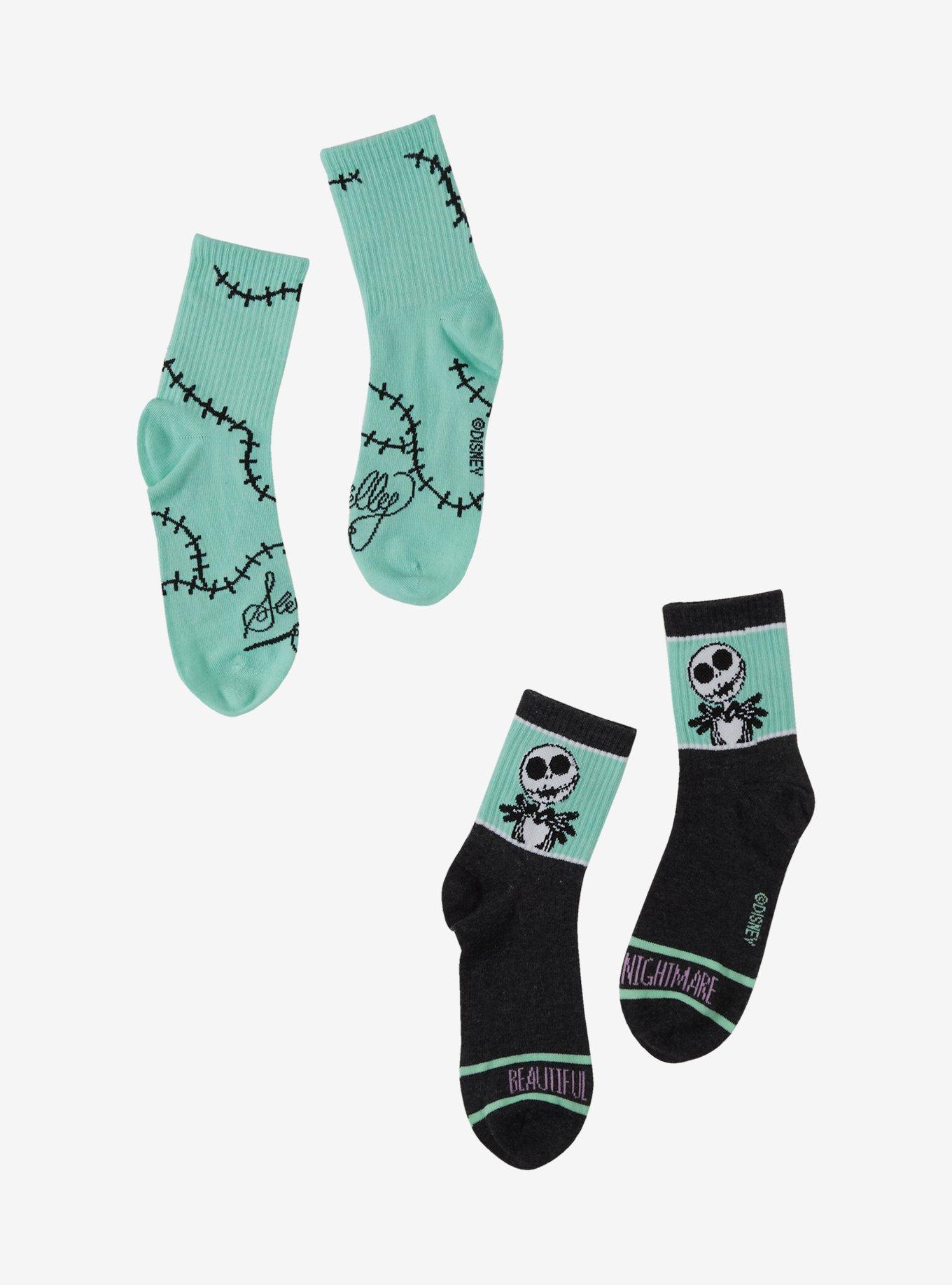 The Nightmare Before Christmas Jack Stitches Crew Socks 2 Pair, , hi-res